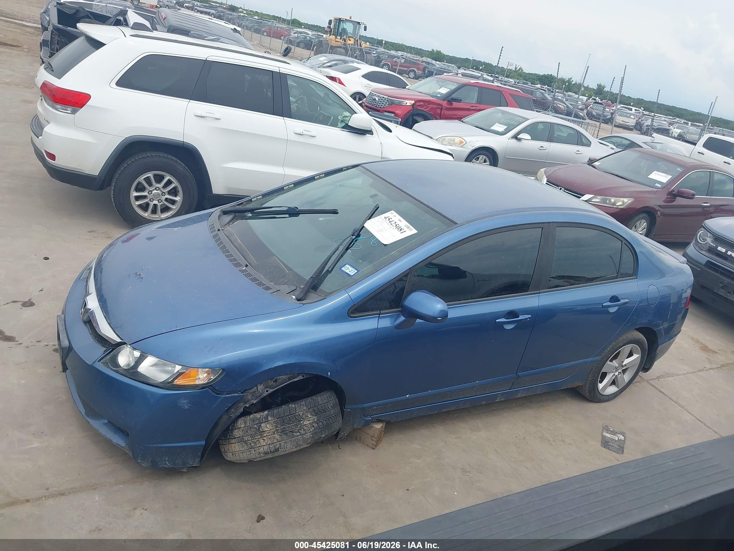 2010 Honda Civic Lx-s Blue vin: 19XFA1F66AE023588