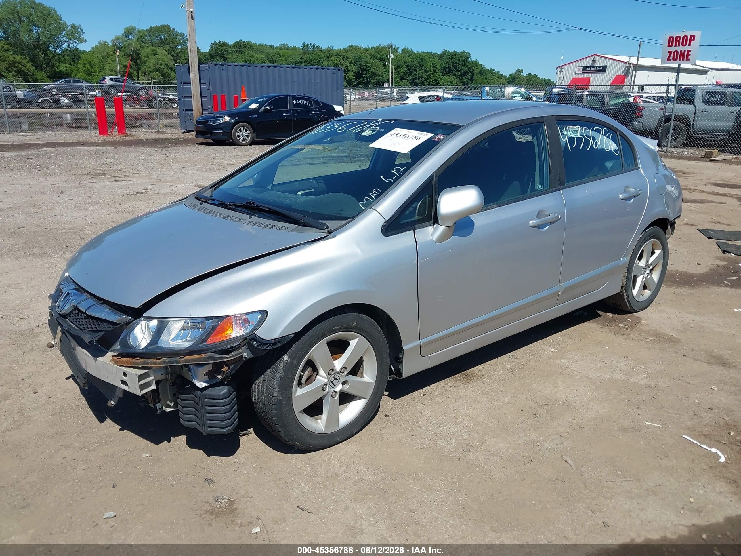 2010 Honda Civic Lx-s Silver vin: 19XFA1F66AE080194