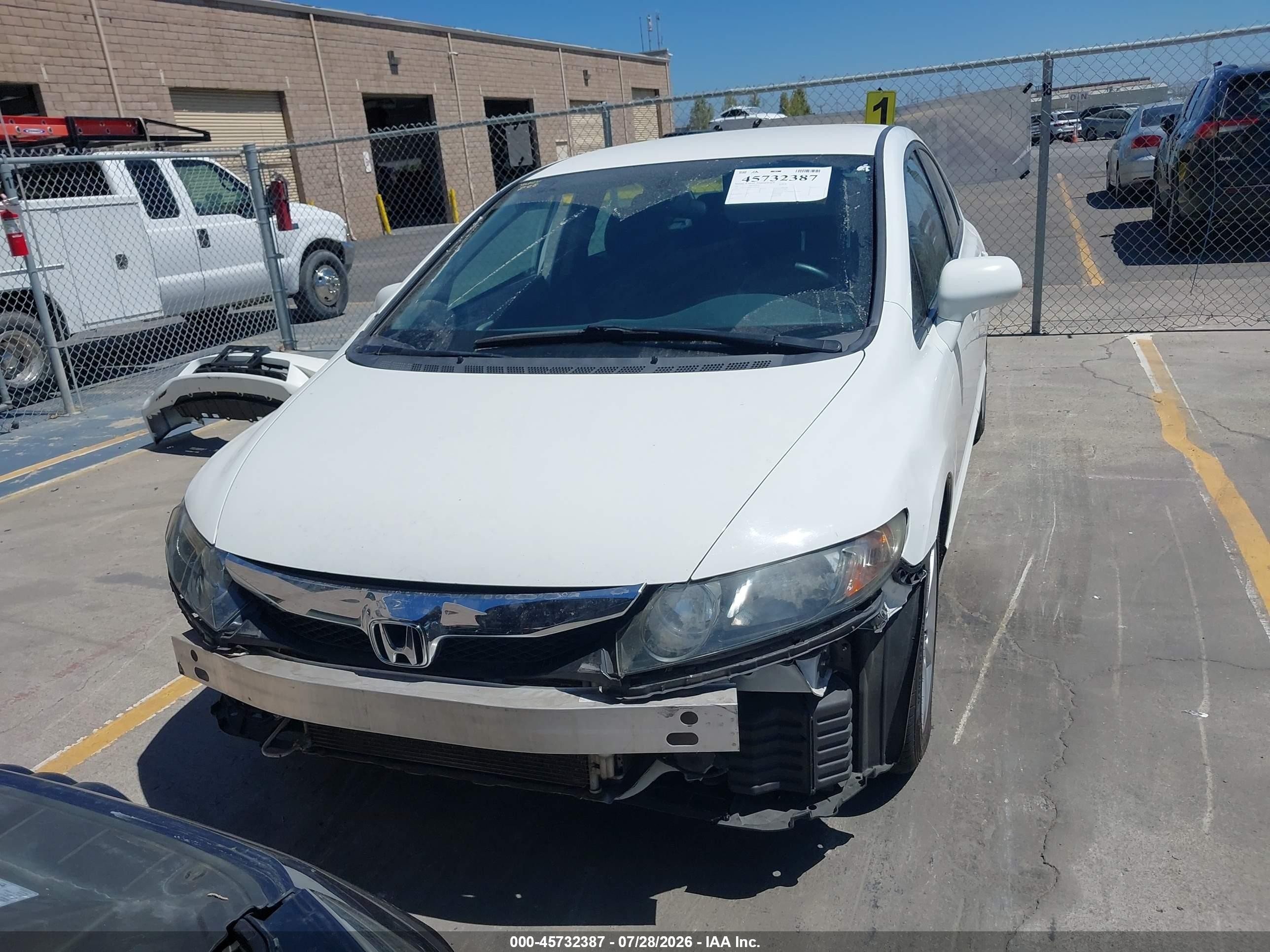2011 Honda Civic Lx-s White vin: 19XFA1F66BE044796