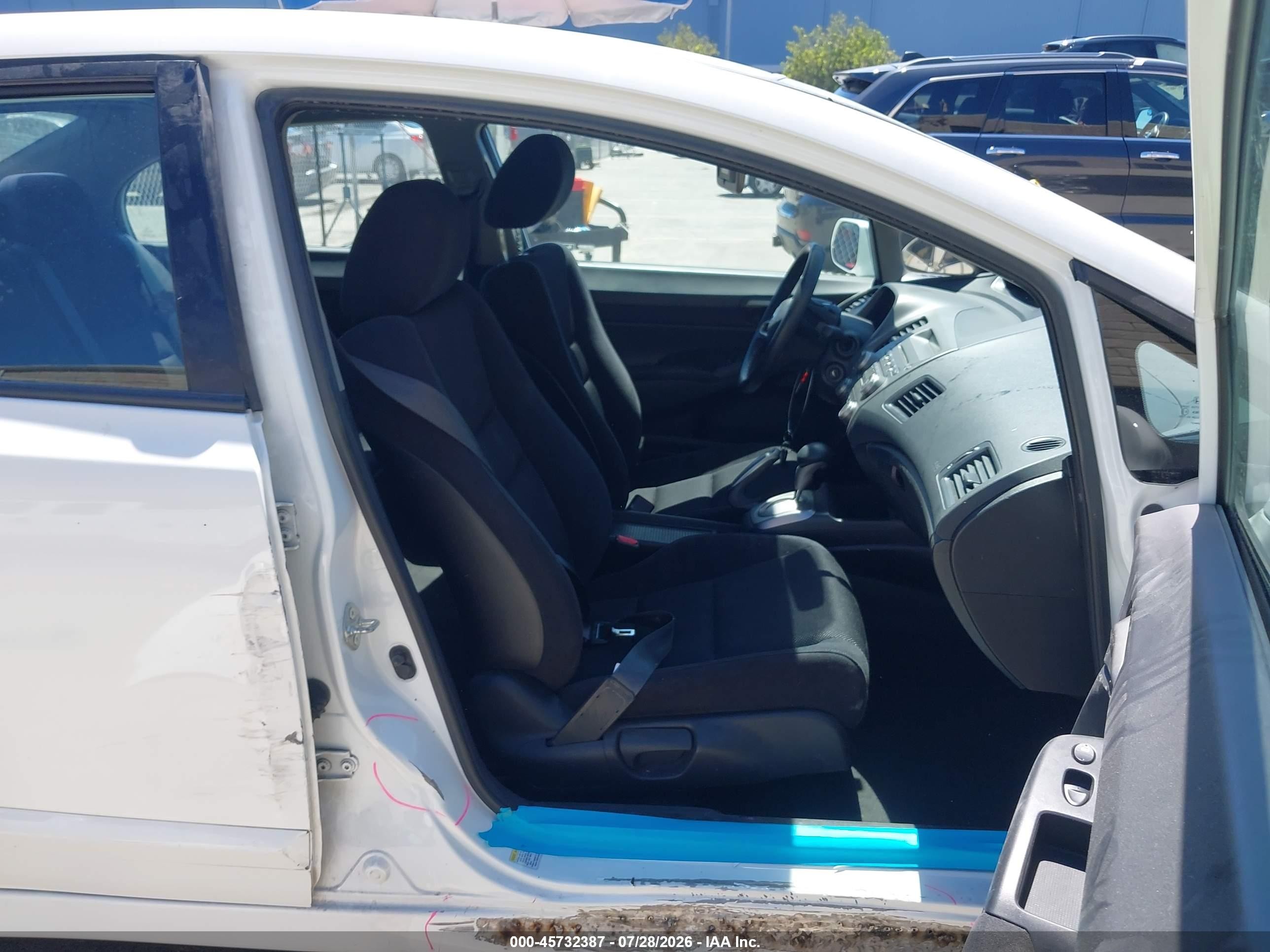 2011 Honda Civic Lx-s White vin: 19XFA1F66BE044796