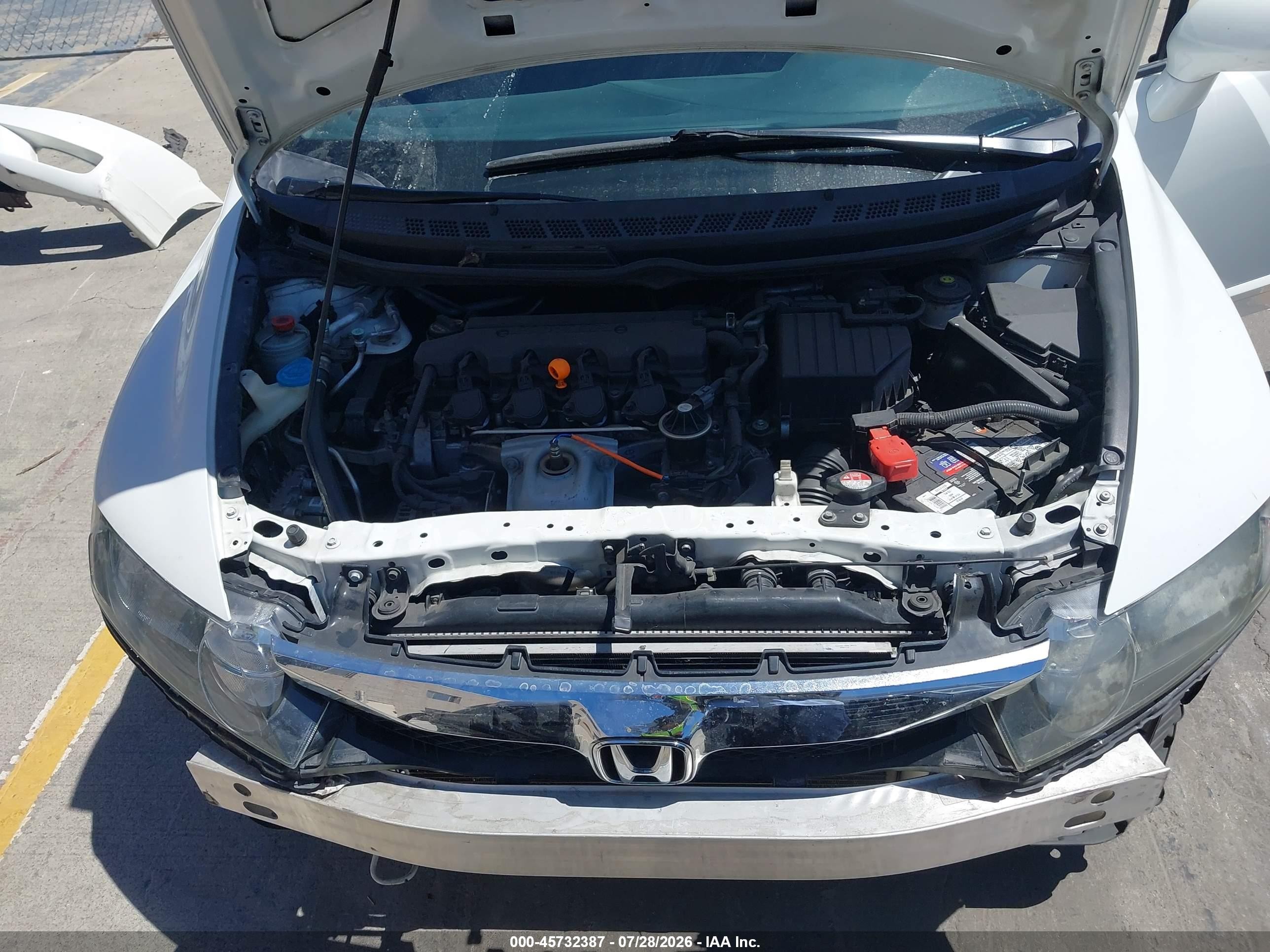 2011 Honda Civic Lx-s White vin: 19XFA1F66BE044796