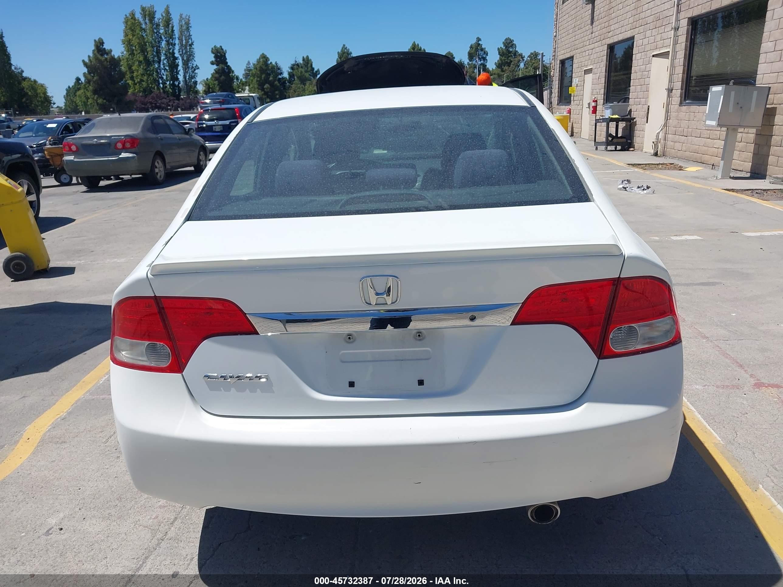 2011 Honda Civic Lx-s White vin: 19XFA1F66BE044796