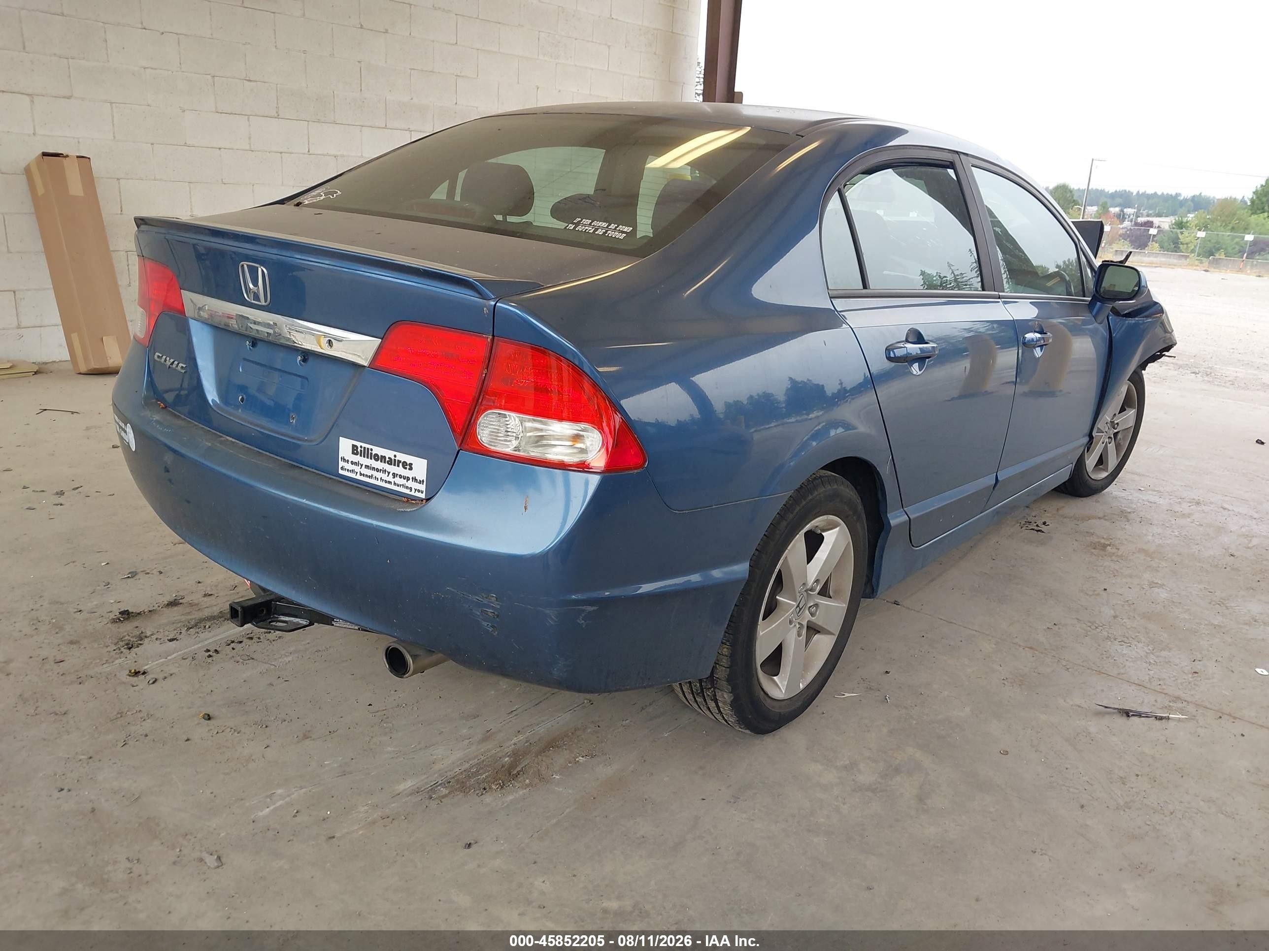 2010 Honda Civic Lx-s Blue vin: 19XFA1F67AE050475