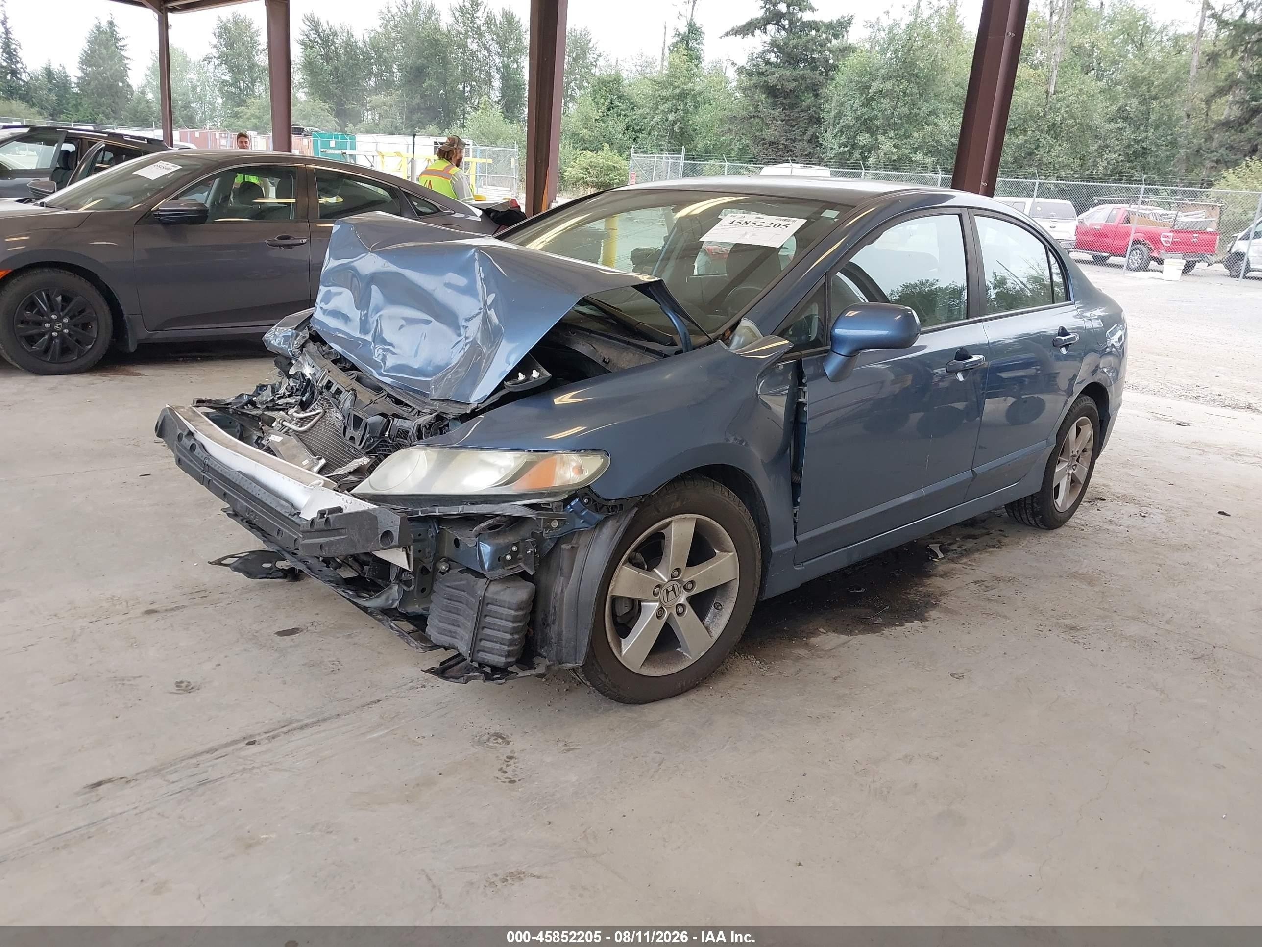 2010 Honda Civic Lx-s Blue vin: 19XFA1F67AE050475