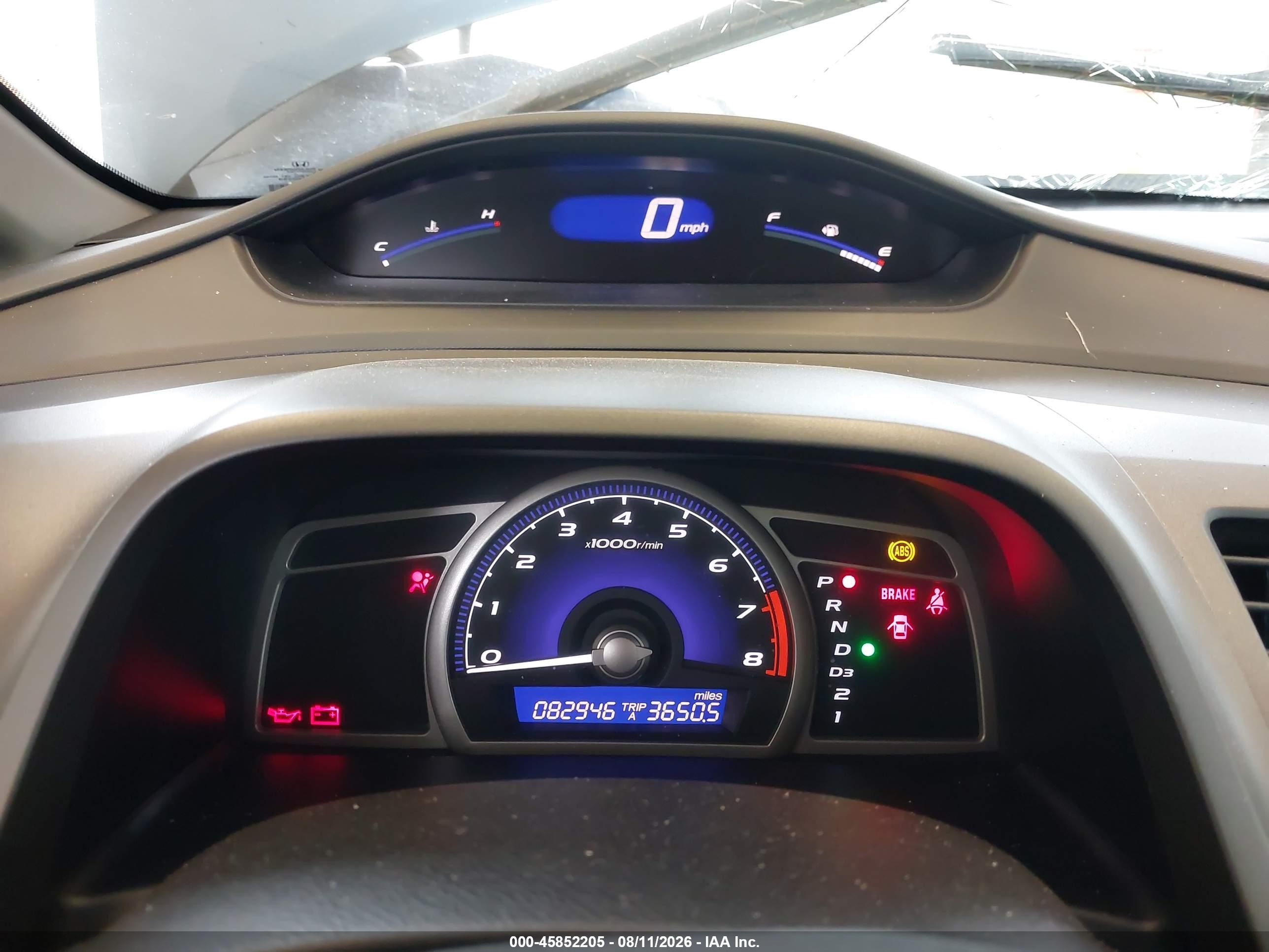 2010 Honda Civic Lx-s Blue vin: 19XFA1F67AE050475