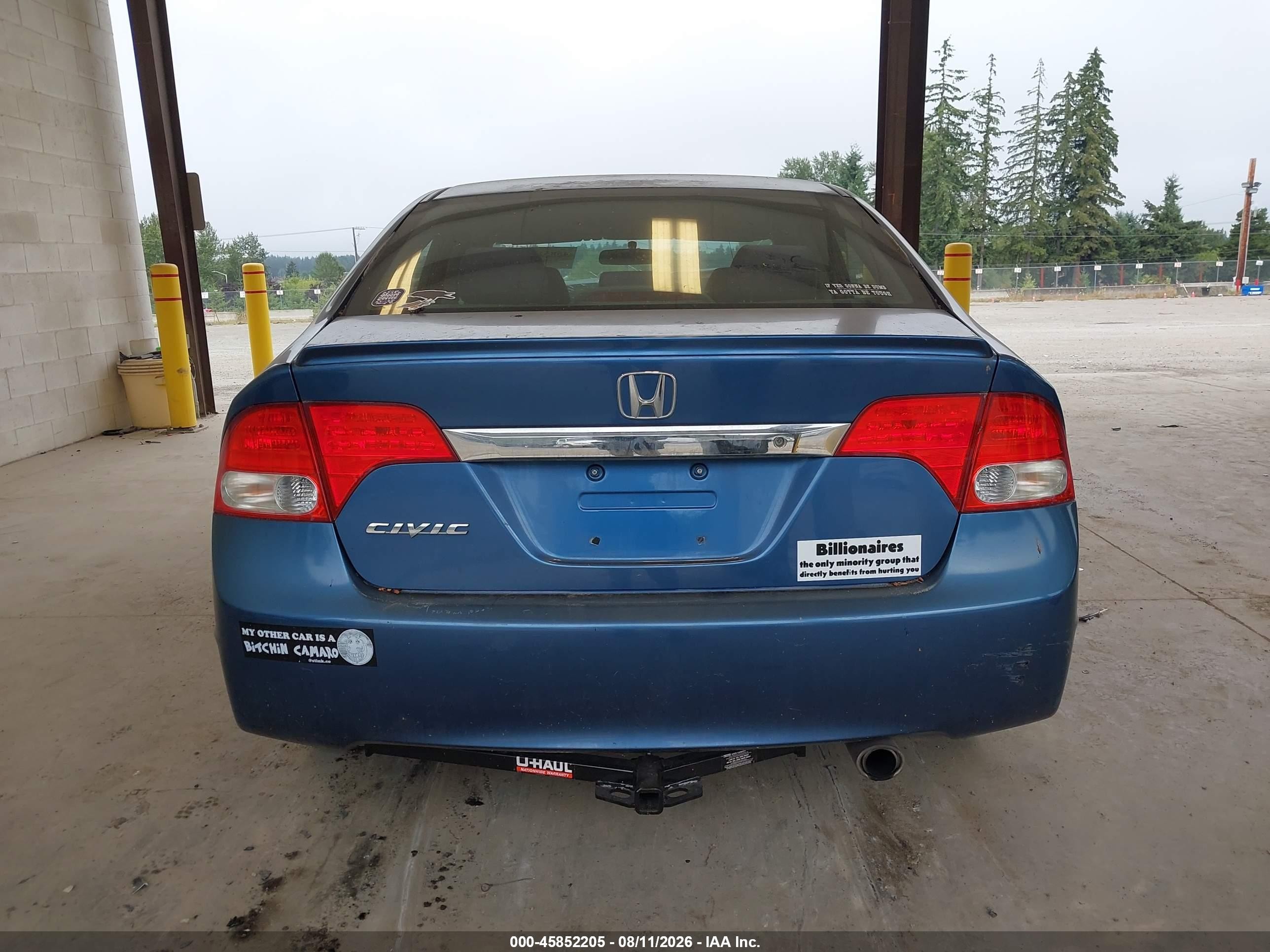 2010 Honda Civic Lx-s Blue vin: 19XFA1F67AE050475