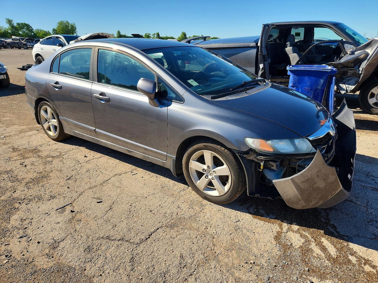 2011 Honda Civic Lx-s Gray vin: 19XFA1F67BE037369