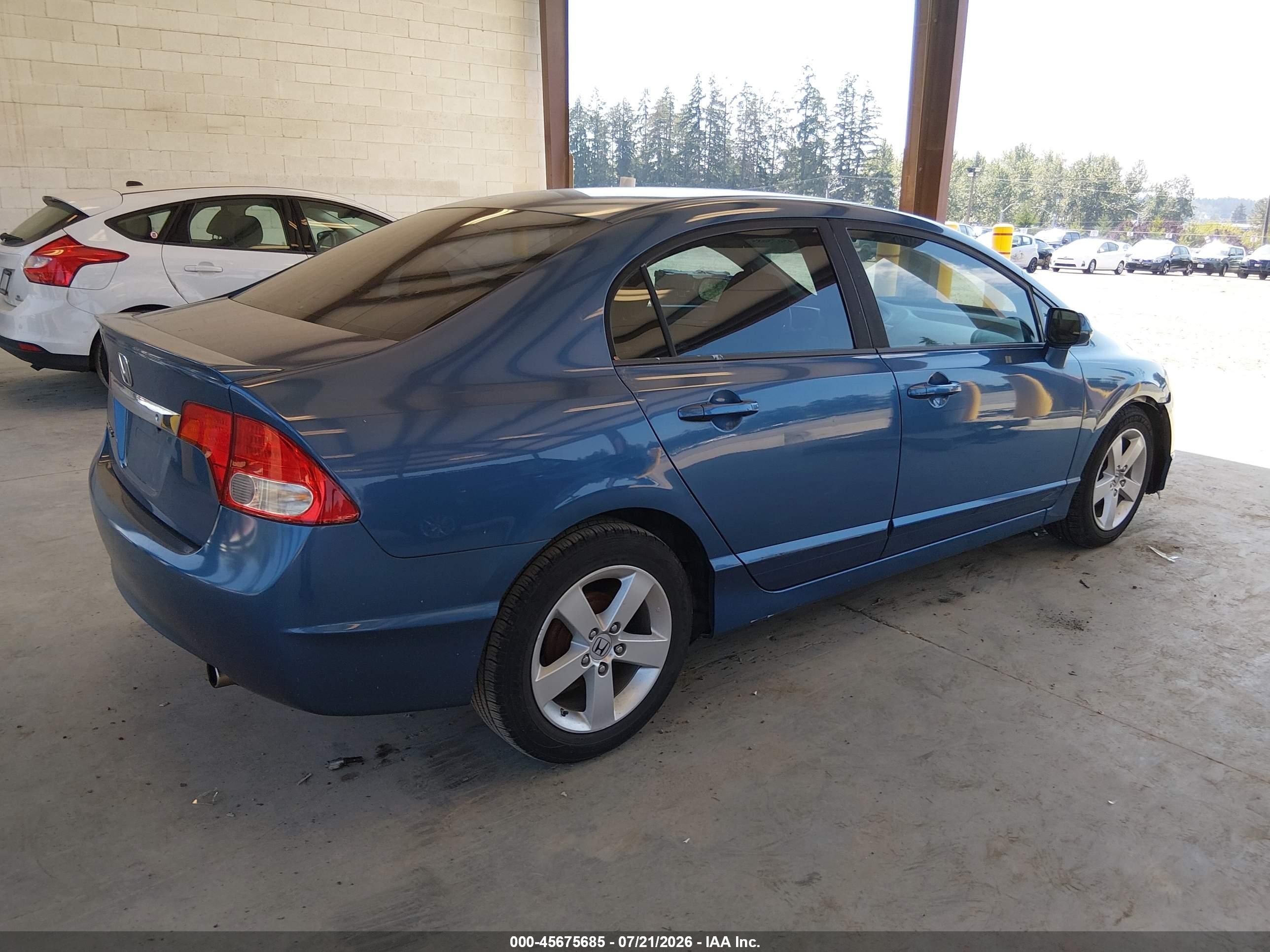 2010 Honda Civic Lx-s Blue vin: 19XFA1F6XAE064094