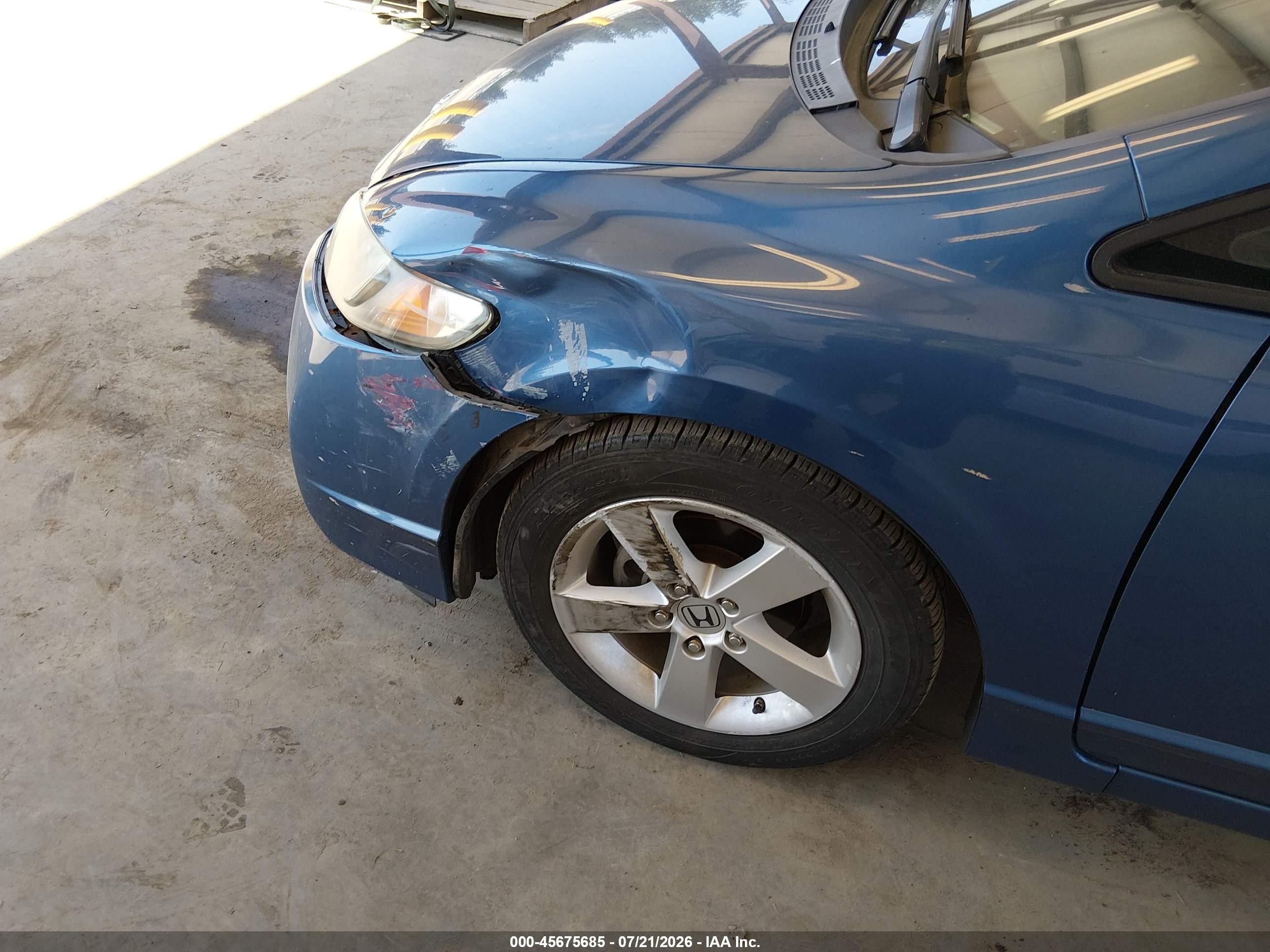 2010 Honda Civic Lx-s Blue vin: 19XFA1F6XAE064094