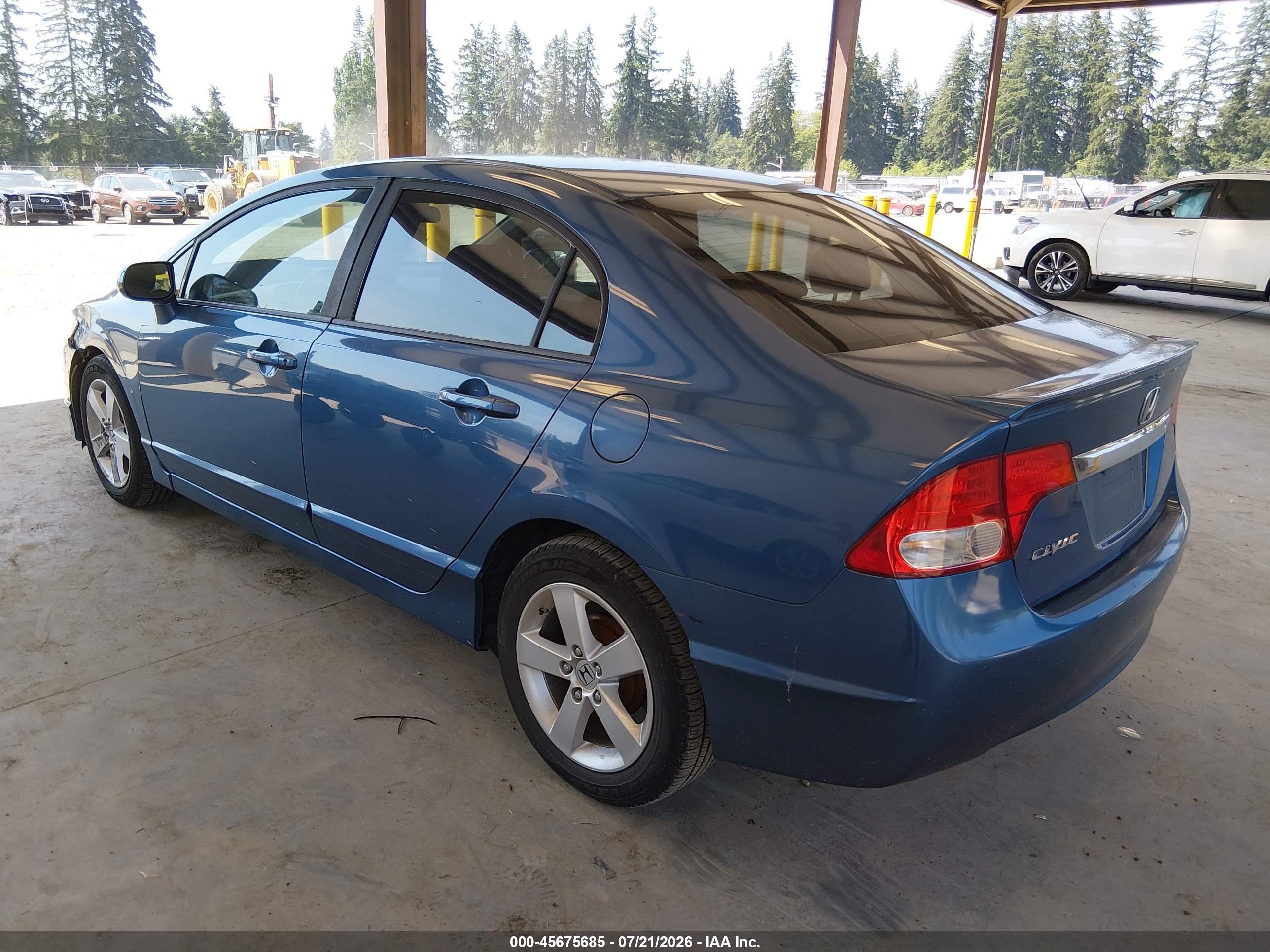 2010 Honda Civic Lx-s Blue vin: 19XFA1F6XAE064094