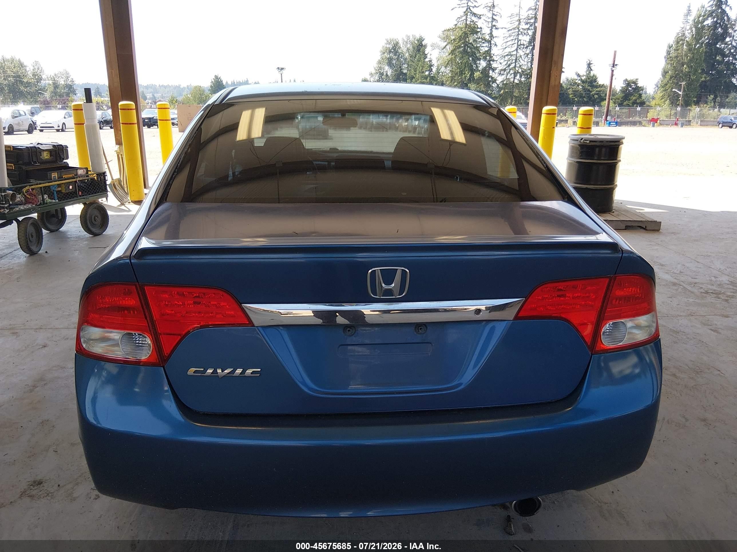 2010 Honda Civic Lx-s Blue vin: 19XFA1F6XAE064094