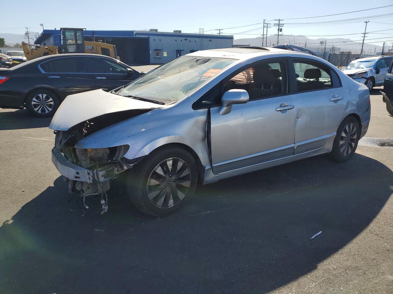 2010 Honda Civic Ex Silver vin: 19XFA1F80AE011891