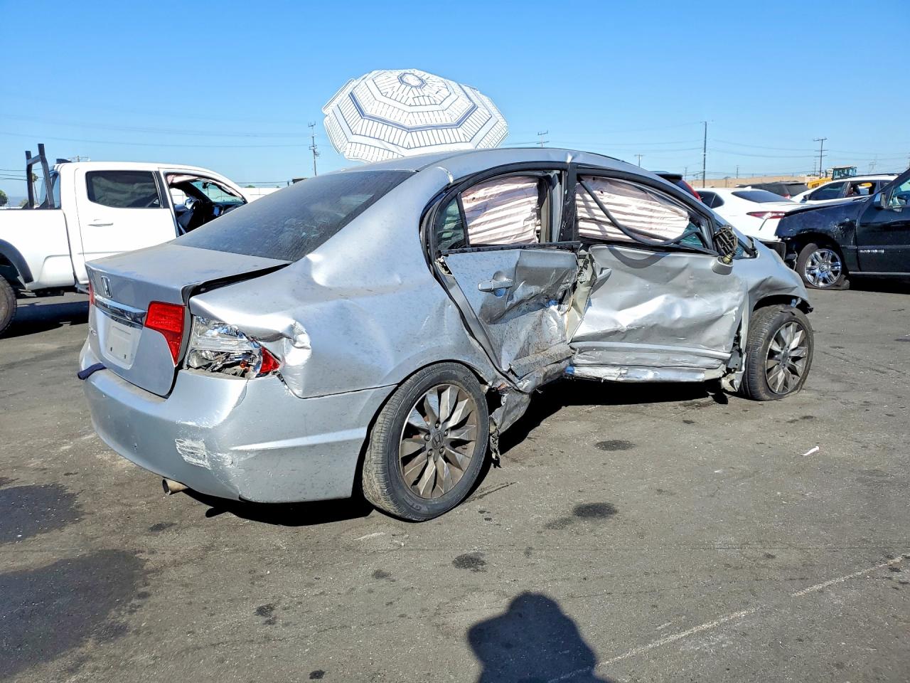 2010 Honda Civic Ex Silver vin: 19XFA1F80AE011891