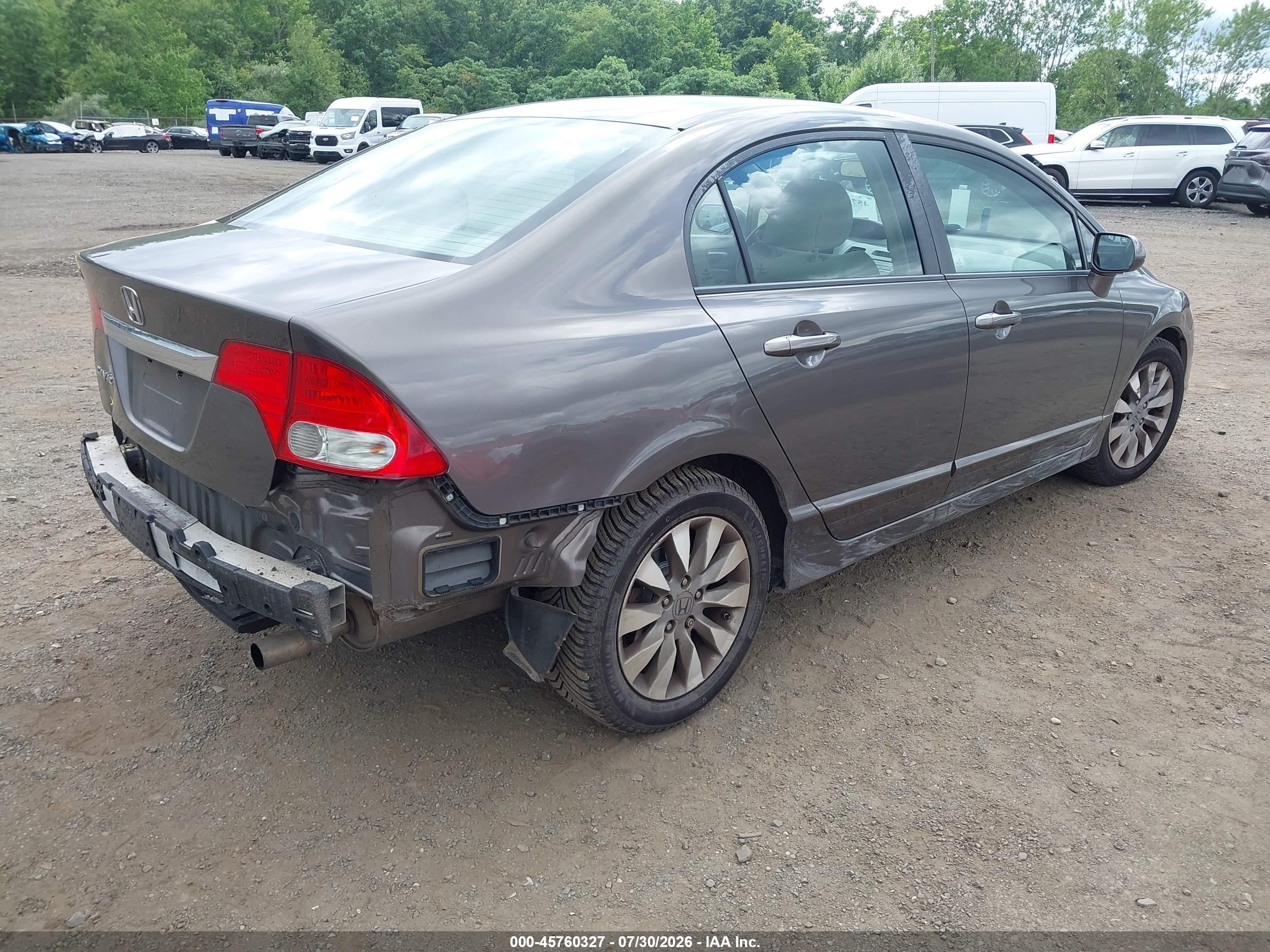 2010 Honda Civic Ex Gray vin: 19XFA1F80AE056216