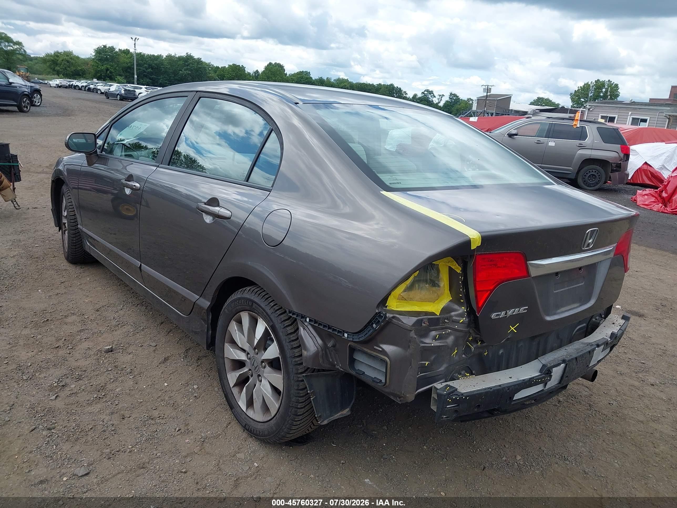 2010 Honda Civic Ex Gray vin: 19XFA1F80AE056216