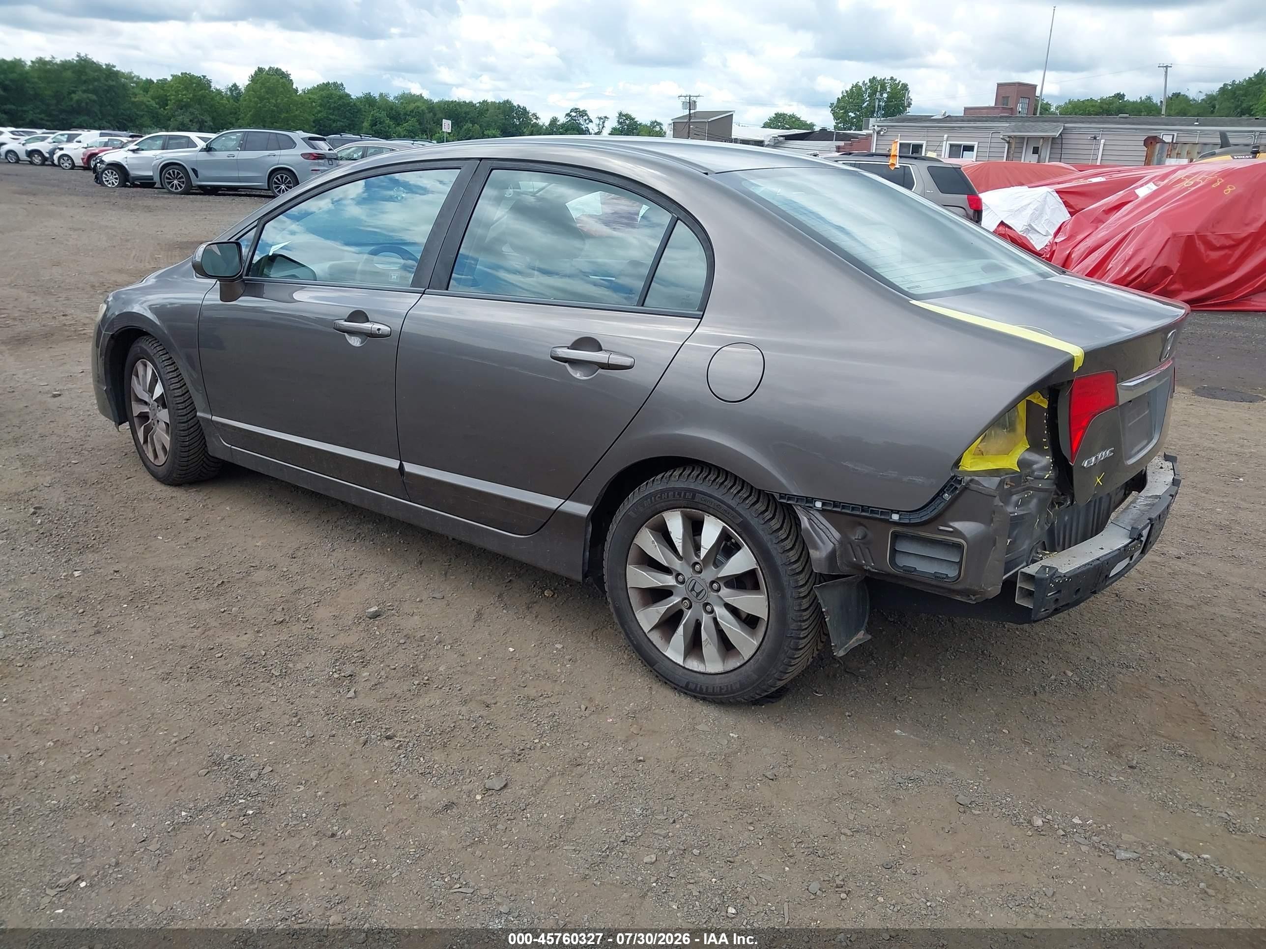 2010 Honda Civic Ex Gray vin: 19XFA1F80AE056216