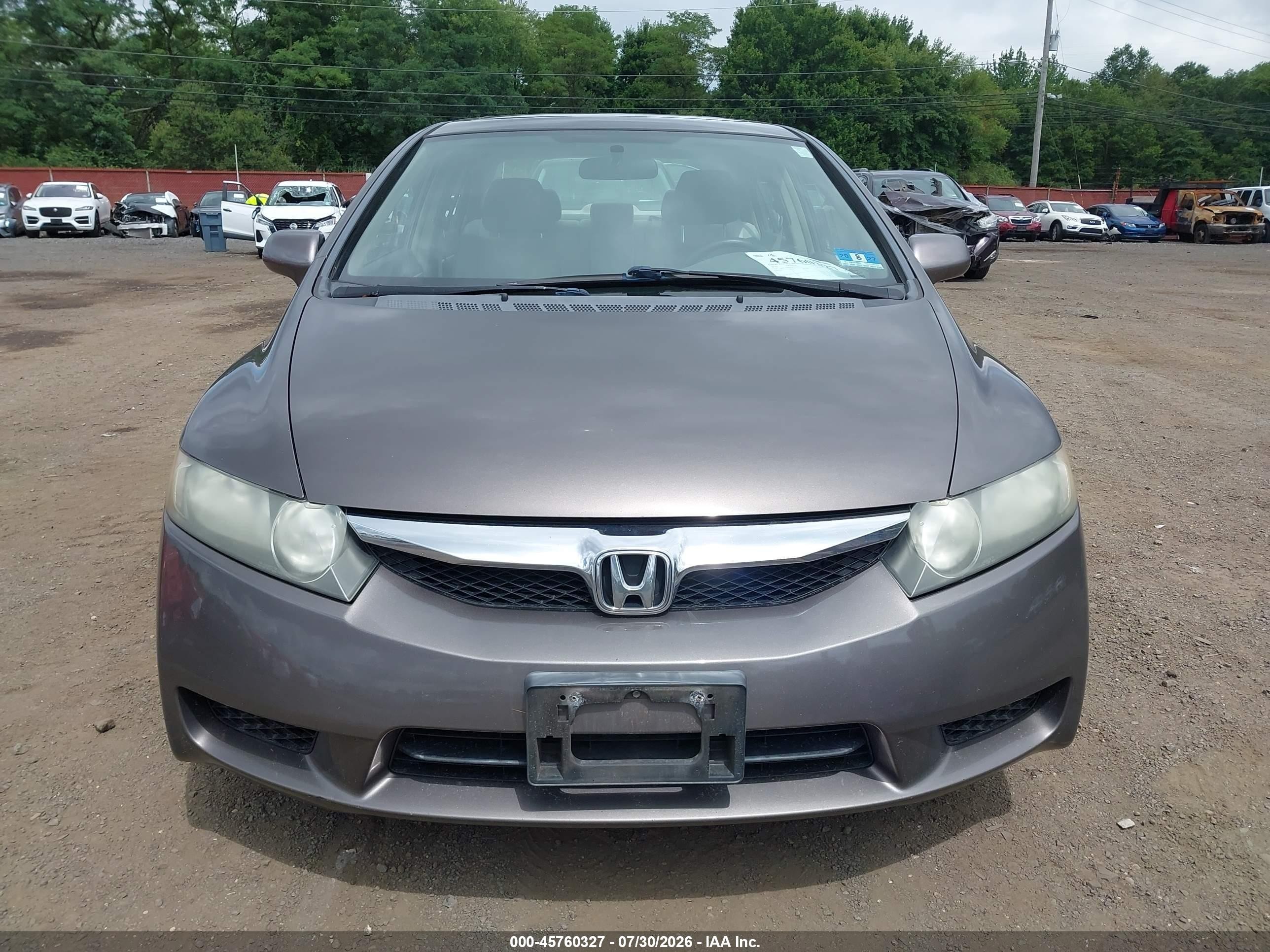 2010 Honda Civic Ex Gray vin: 19XFA1F80AE056216