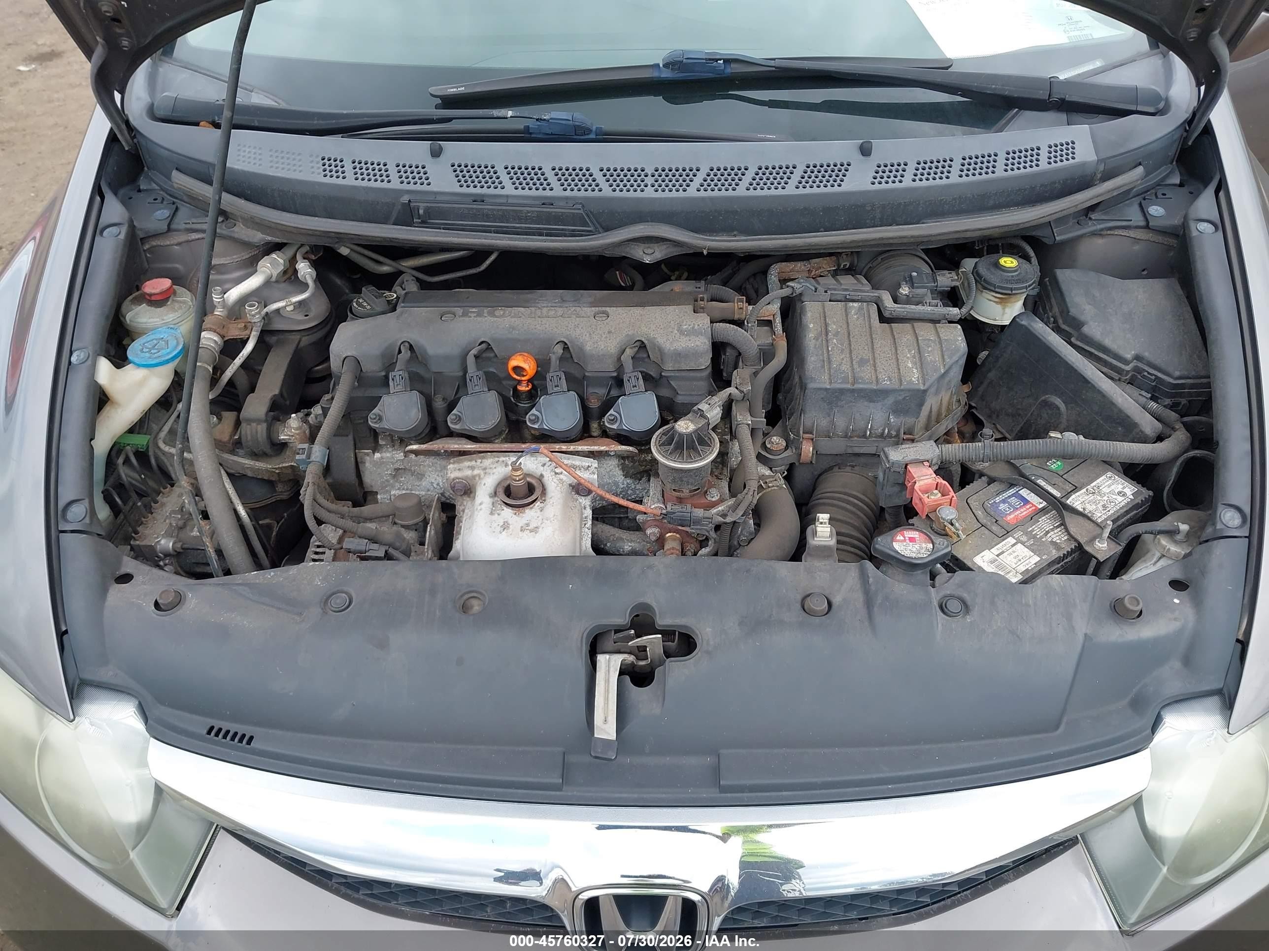 2010 Honda Civic Ex Gray vin: 19XFA1F80AE056216