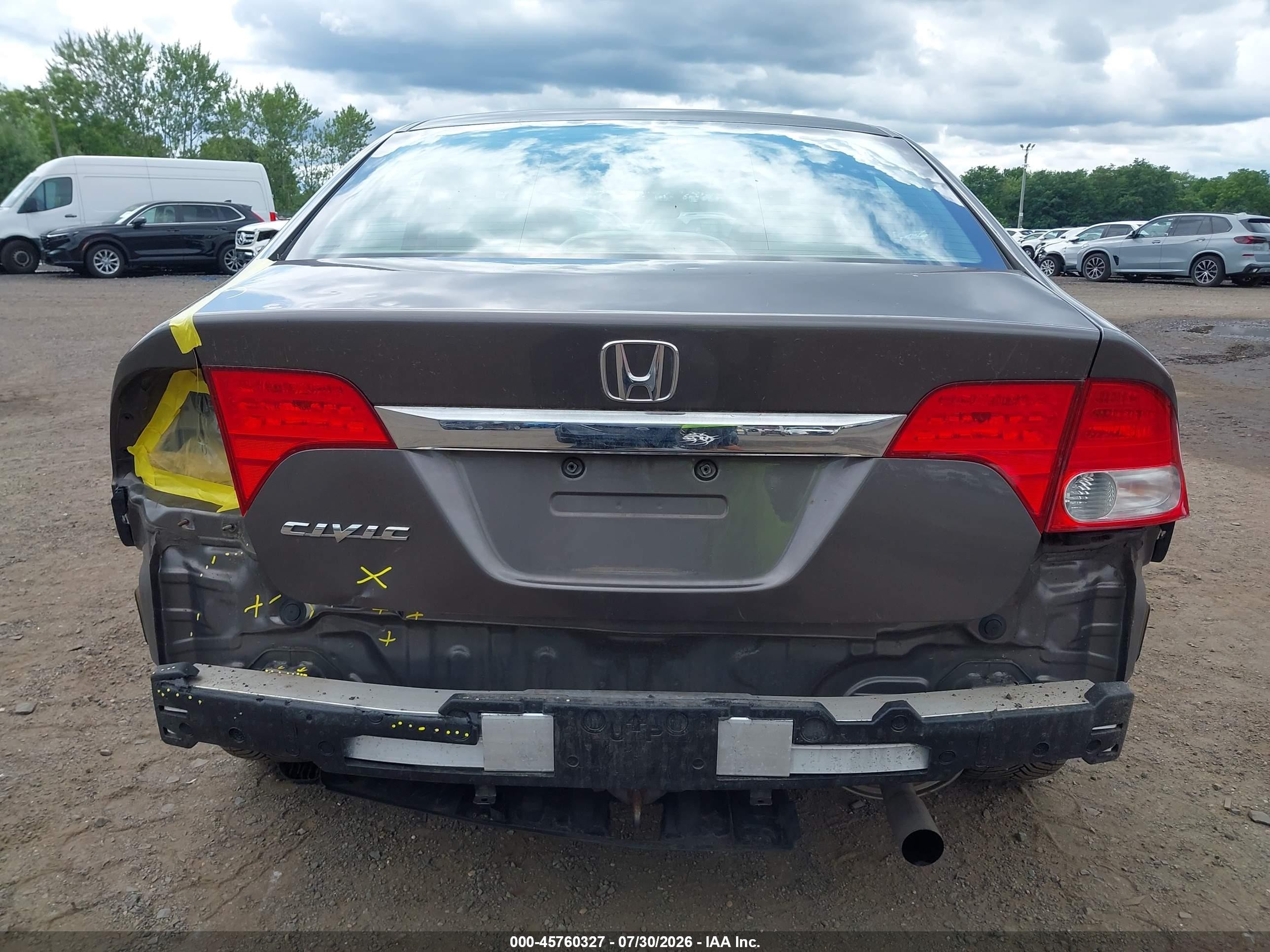 2010 Honda Civic Ex Gray vin: 19XFA1F80AE056216
