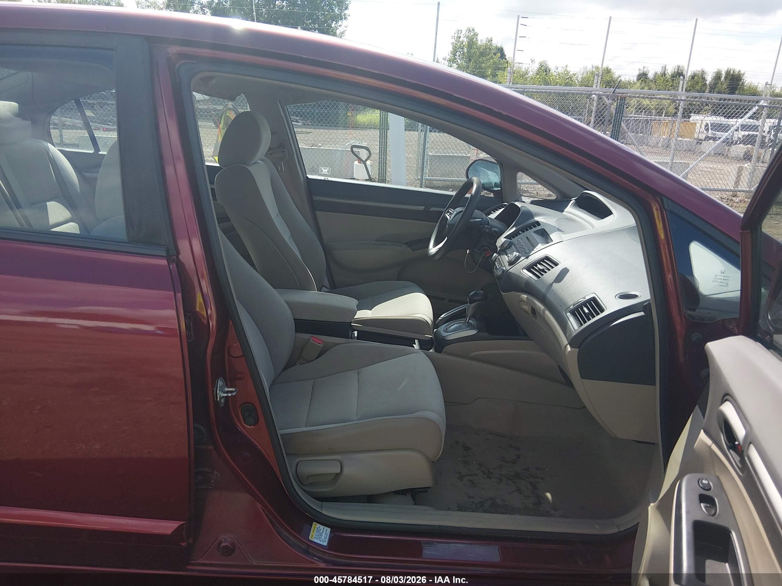 2010 Honda Civic Ex Темно-бордовый vin: 19XFA1F80AE068253