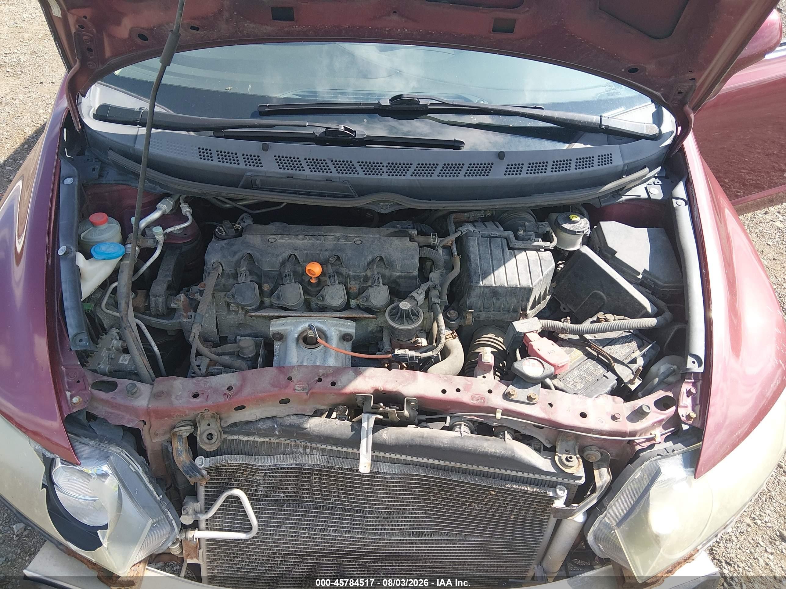 2010 Honda Civic Ex Темно-бордовый vin: 19XFA1F80AE068253