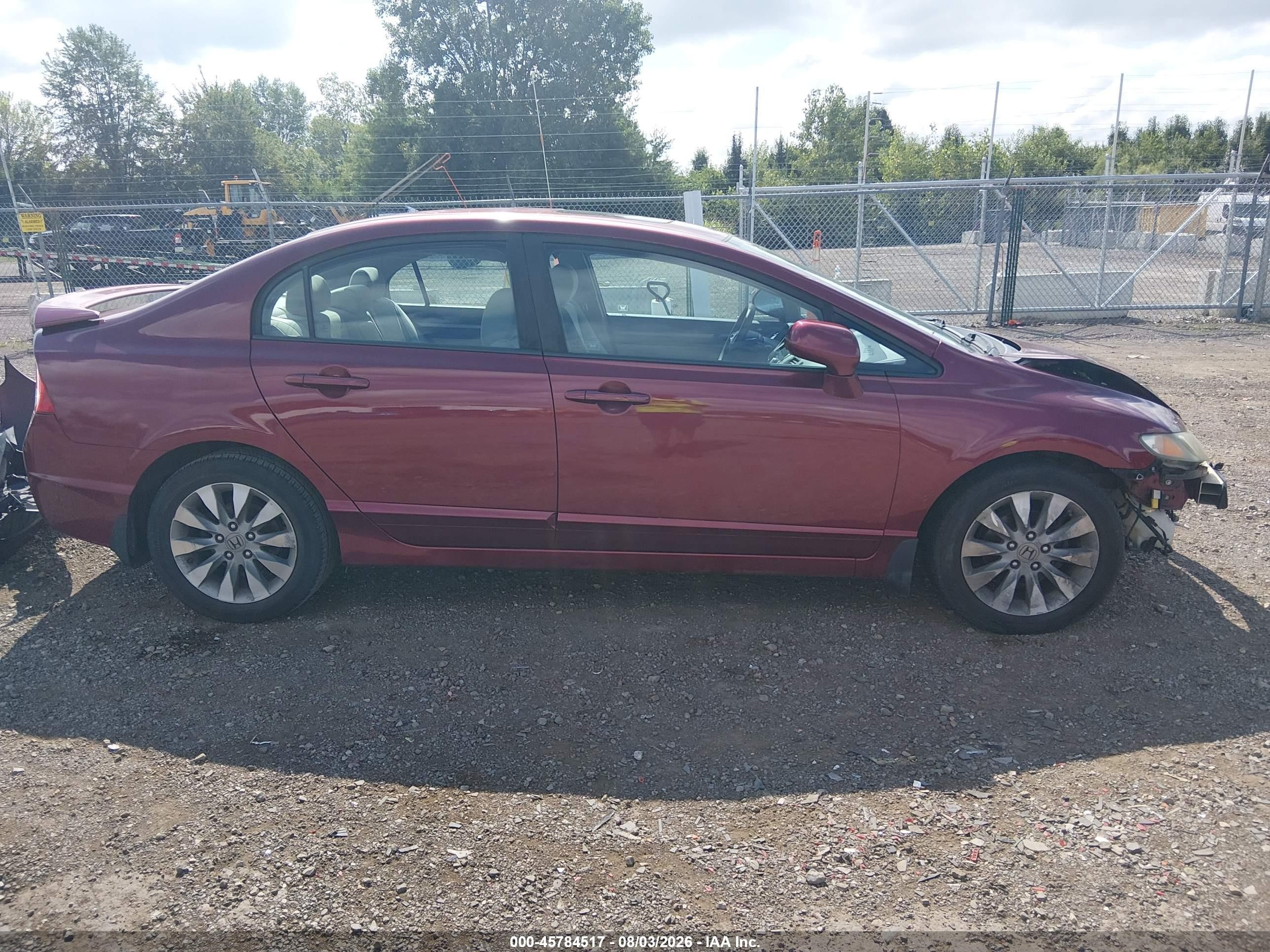 2010 Honda Civic Ex Темно-бордовый vin: 19XFA1F80AE068253