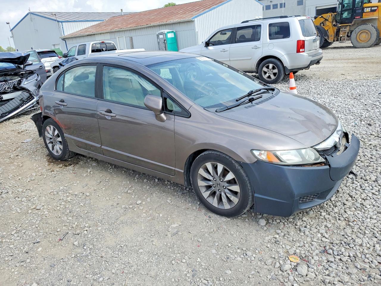 2010 Honda Civic Ex Gray vin: 19XFA1F80AE082802