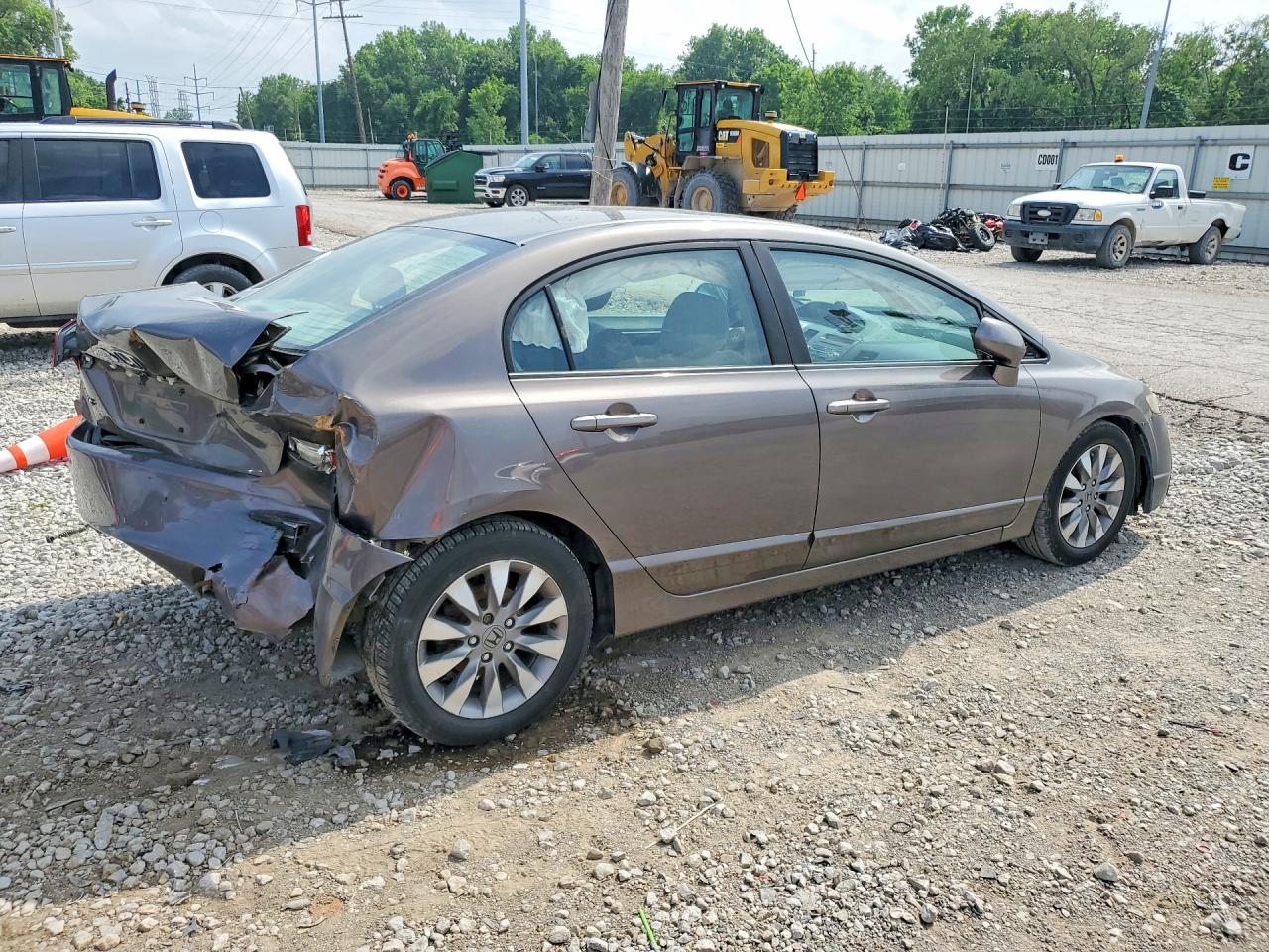 2010 Honda Civic Ex Gray vin: 19XFA1F80AE082802