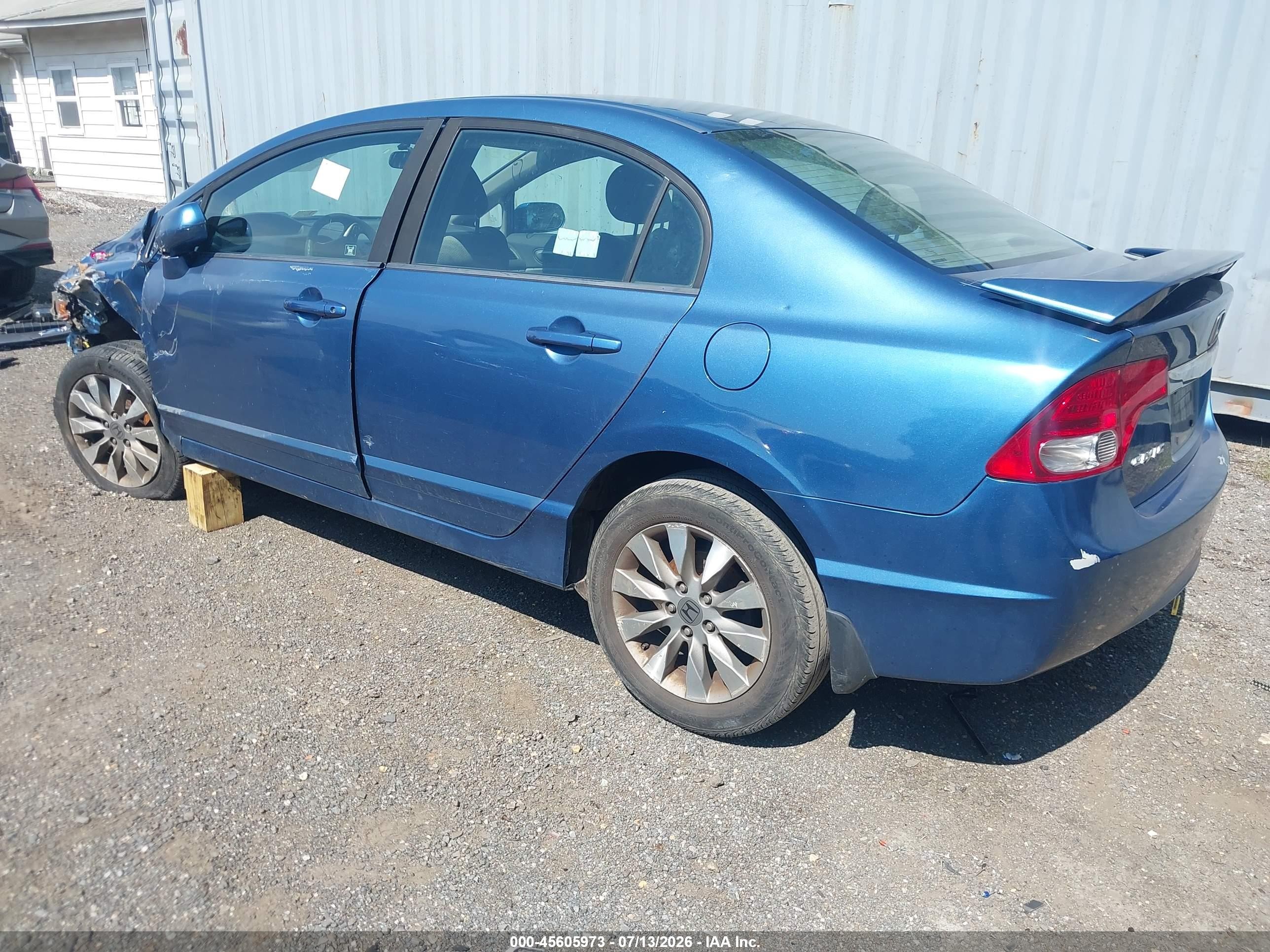 2011 Honda Civic Ex Blue vin: 19XFA1F80BE000231