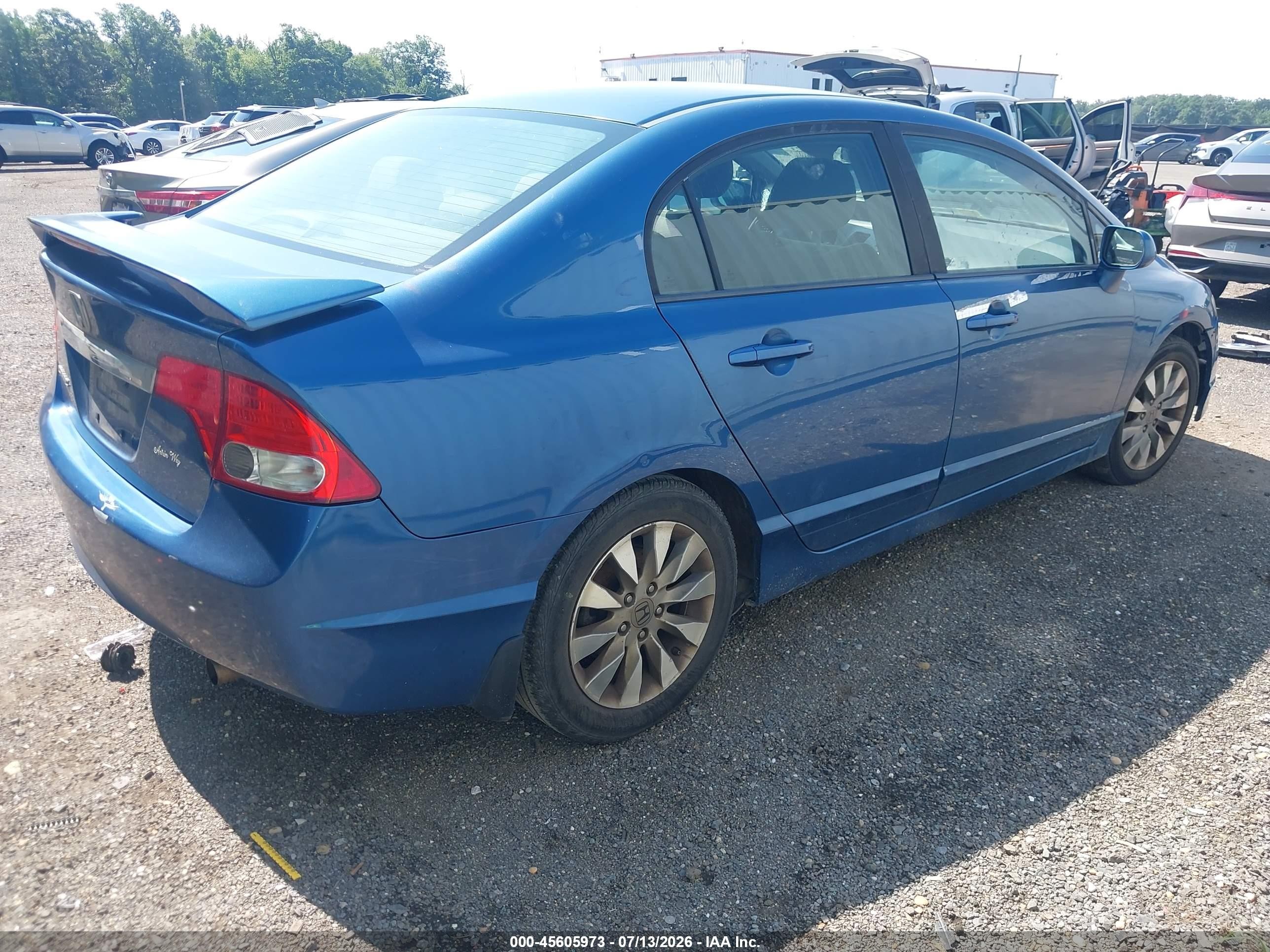 2011 Honda Civic Ex Blue vin: 19XFA1F80BE000231