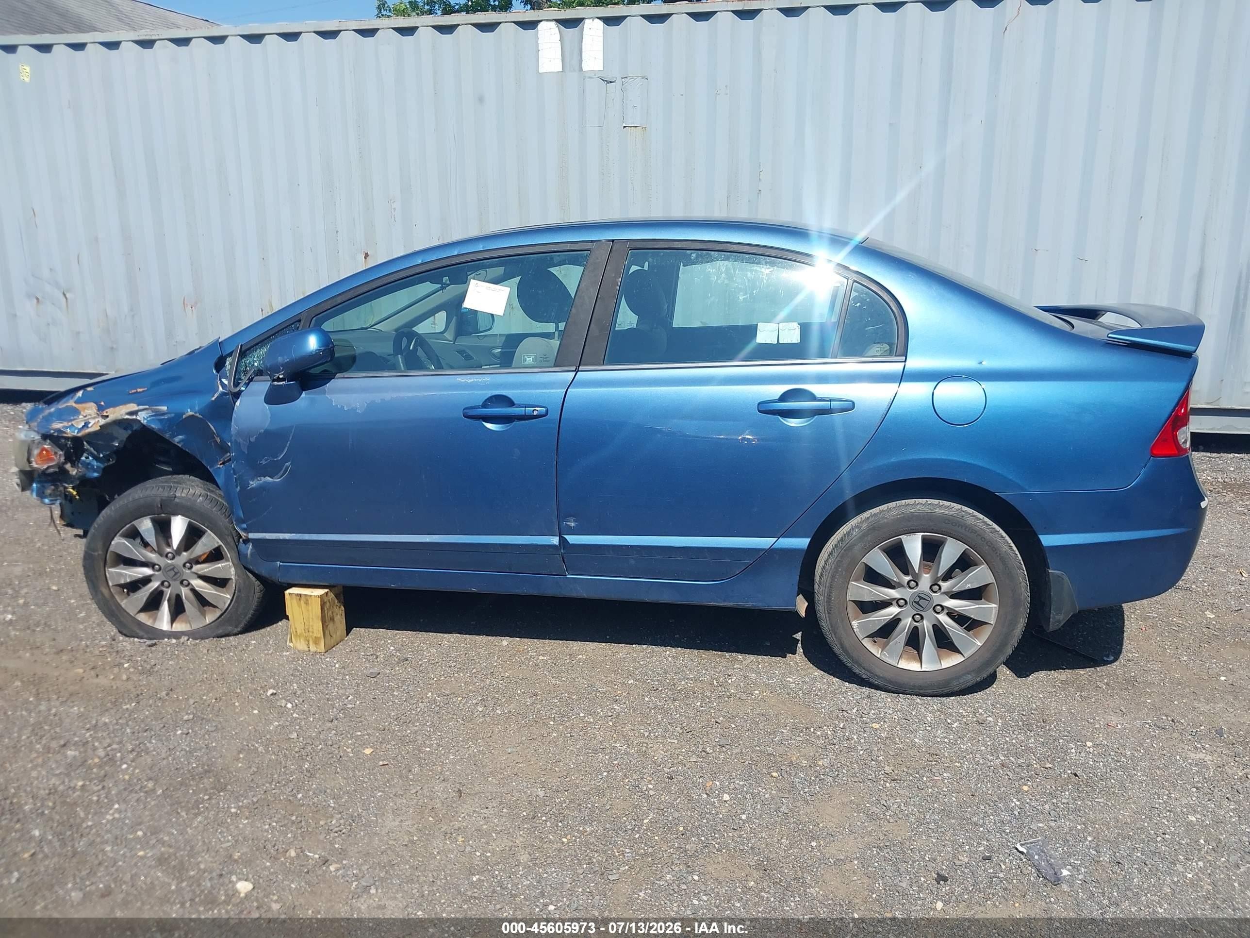 2011 Honda Civic Ex Blue vin: 19XFA1F80BE000231