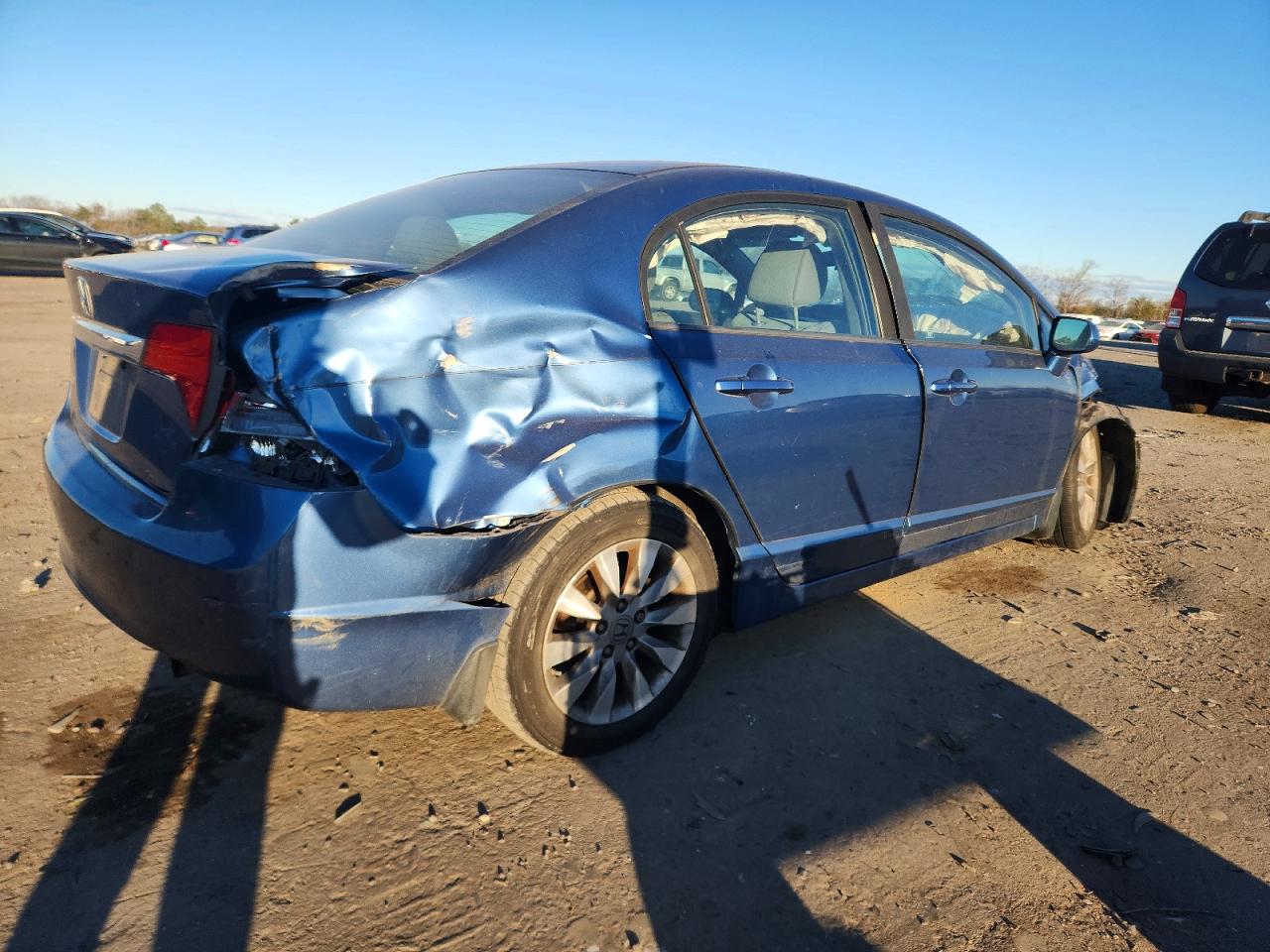 2011 Honda Civic Ex Blue vin: 19XFA1F80BE002982