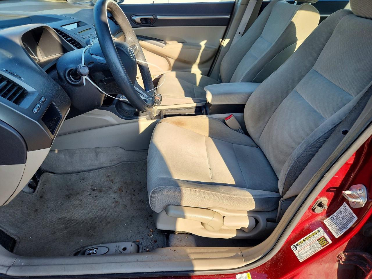 2010 Honda Civic Ex Red vin: 19XFA1F81AE076474