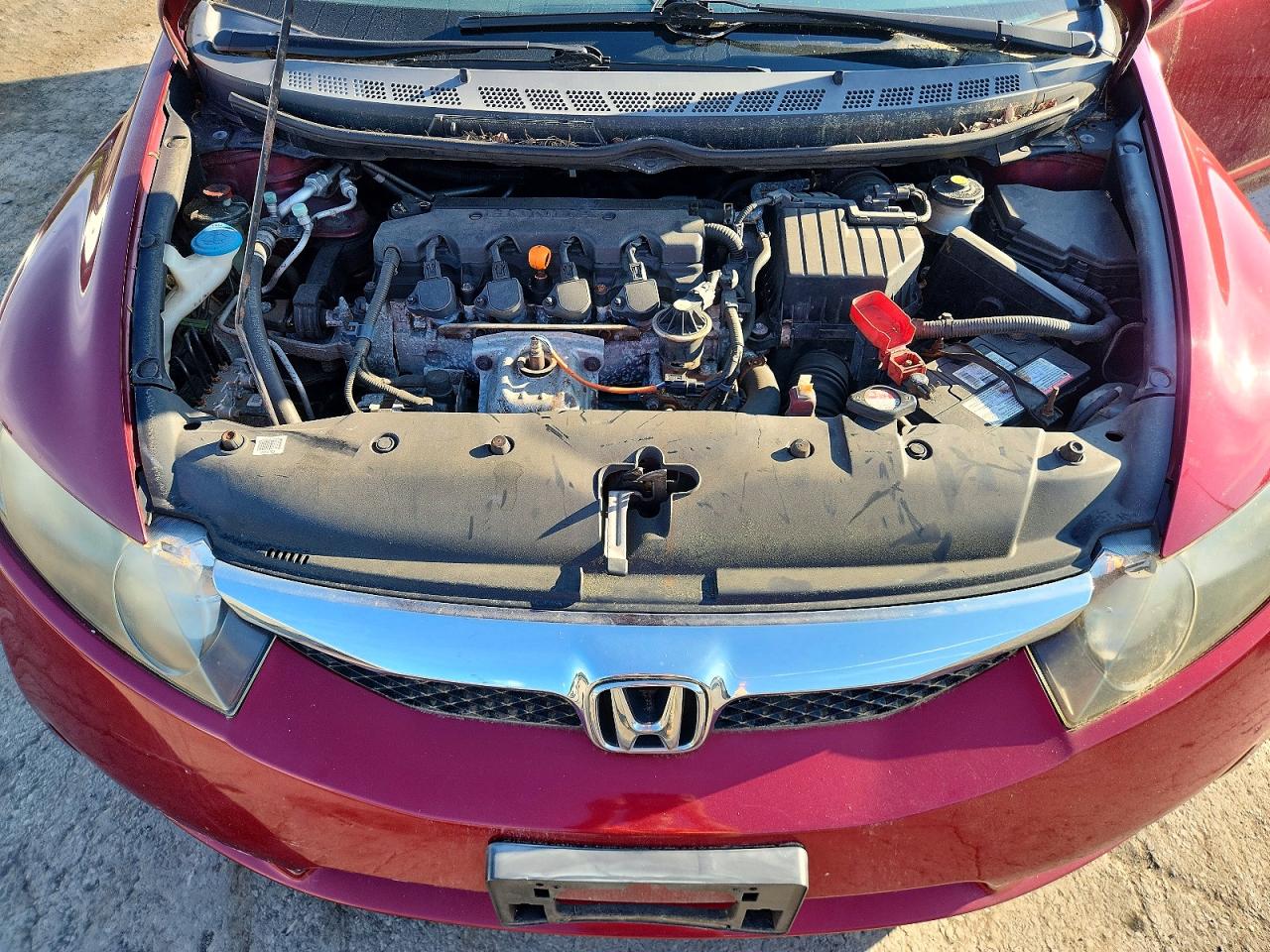 2010 Honda Civic Ex Red vin: 19XFA1F81AE076474