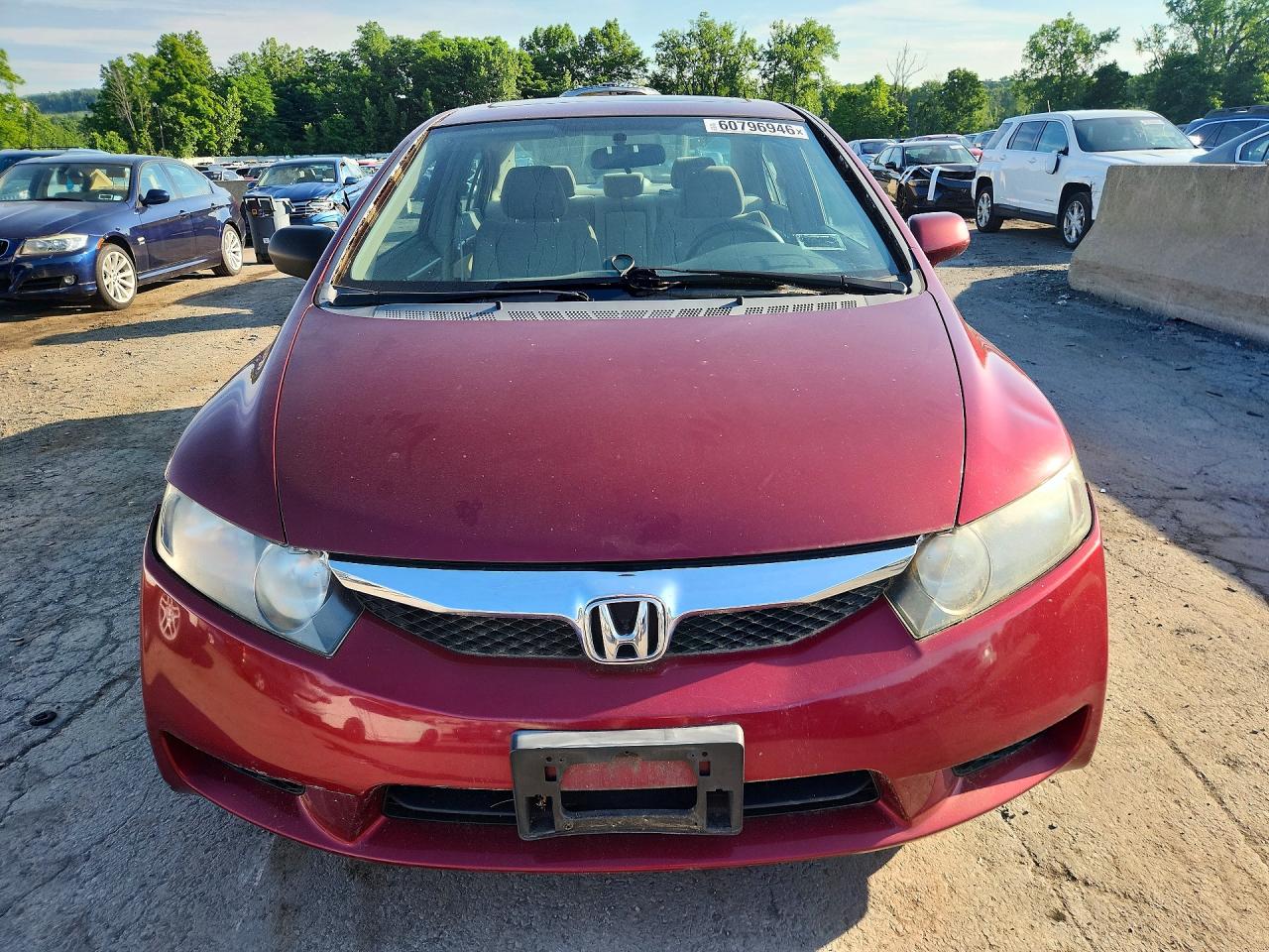 2010 Honda Civic Ex Red vin: 19XFA1F81AE076474