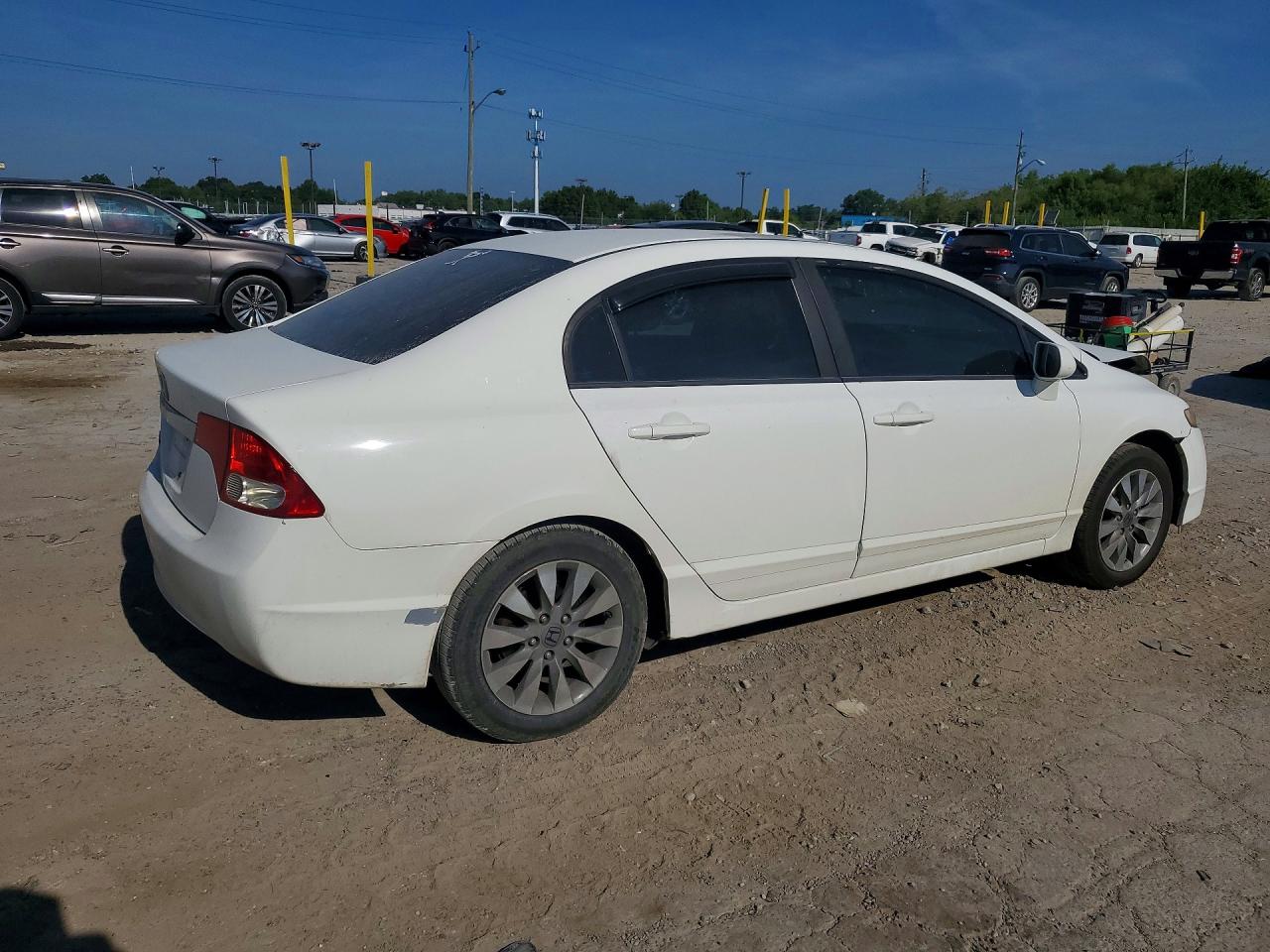 2011 Honda Civic Ex White vin: 19XFA1F81BE008032