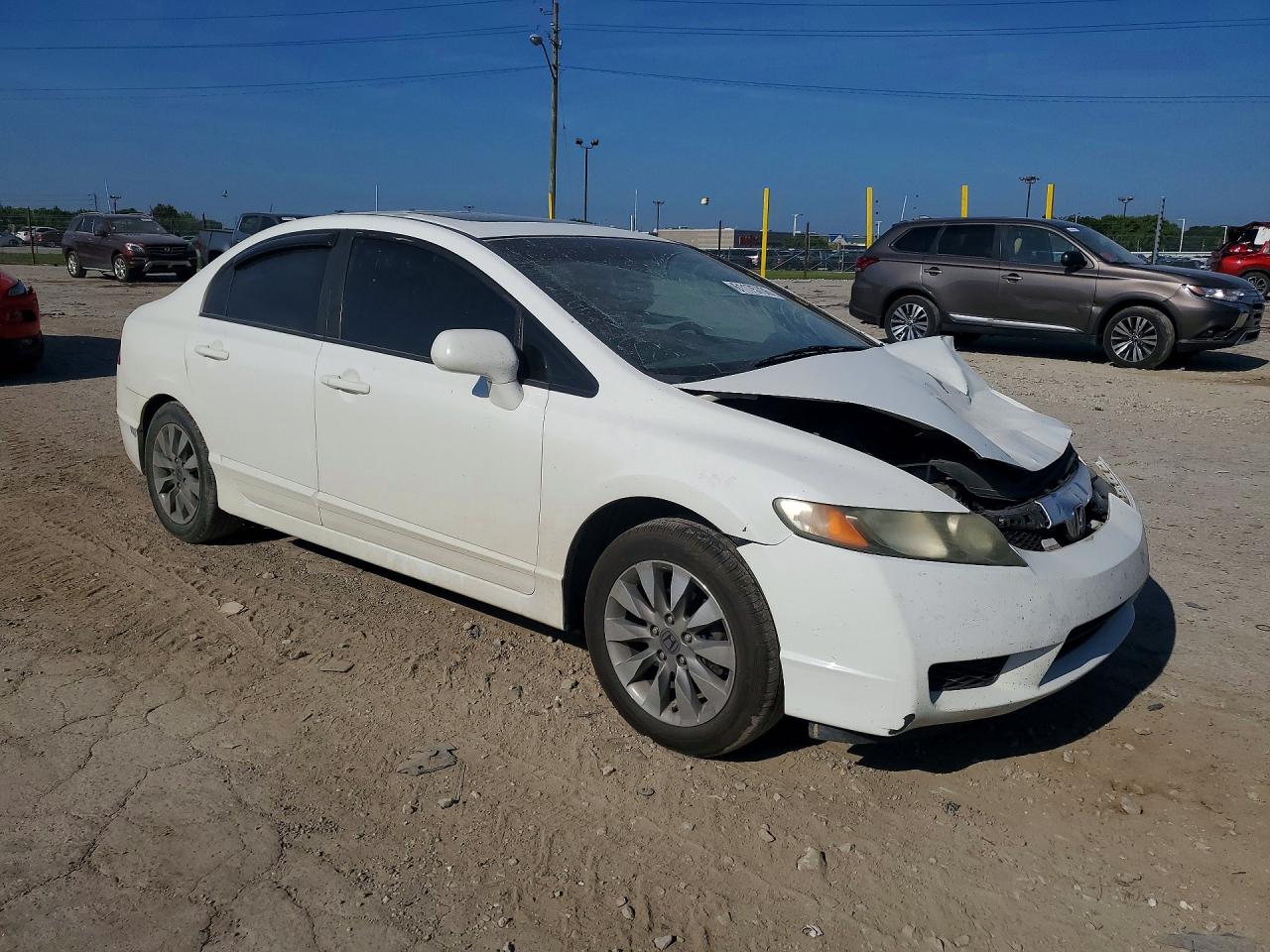 2011 Honda Civic Ex White vin: 19XFA1F81BE008032