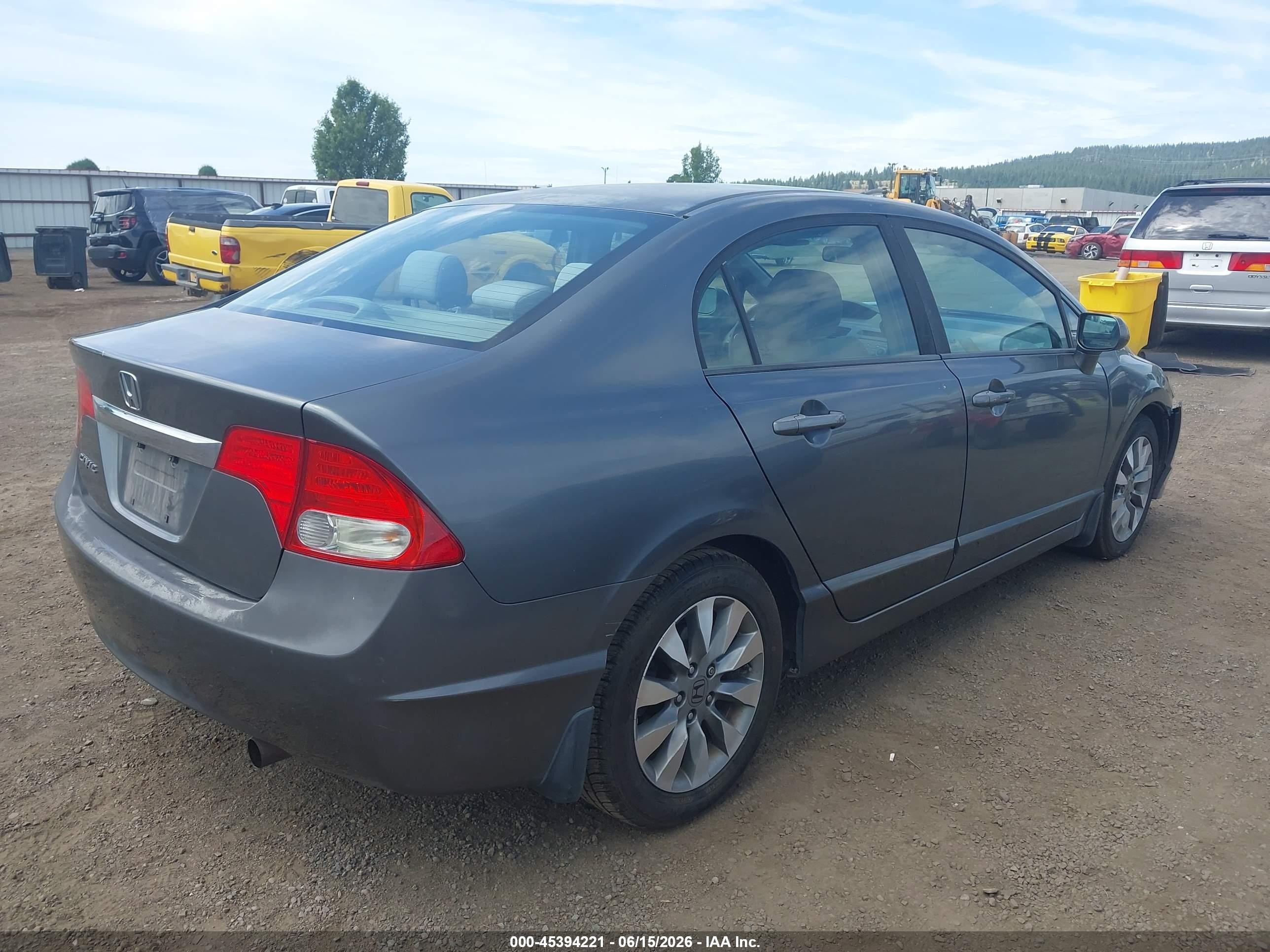 2010 Honda Civic Ex Gray vin: 19XFA1F82AE024948