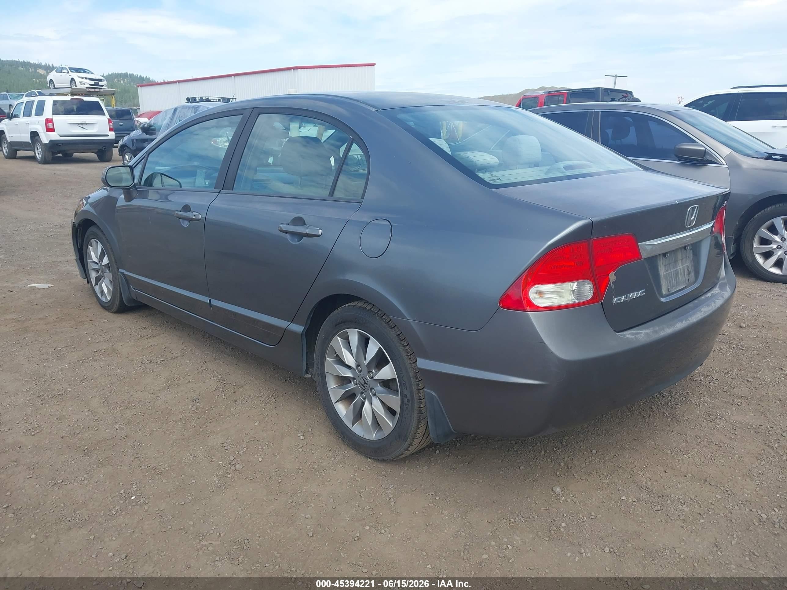 2010 Honda Civic Ex Gray vin: 19XFA1F82AE024948