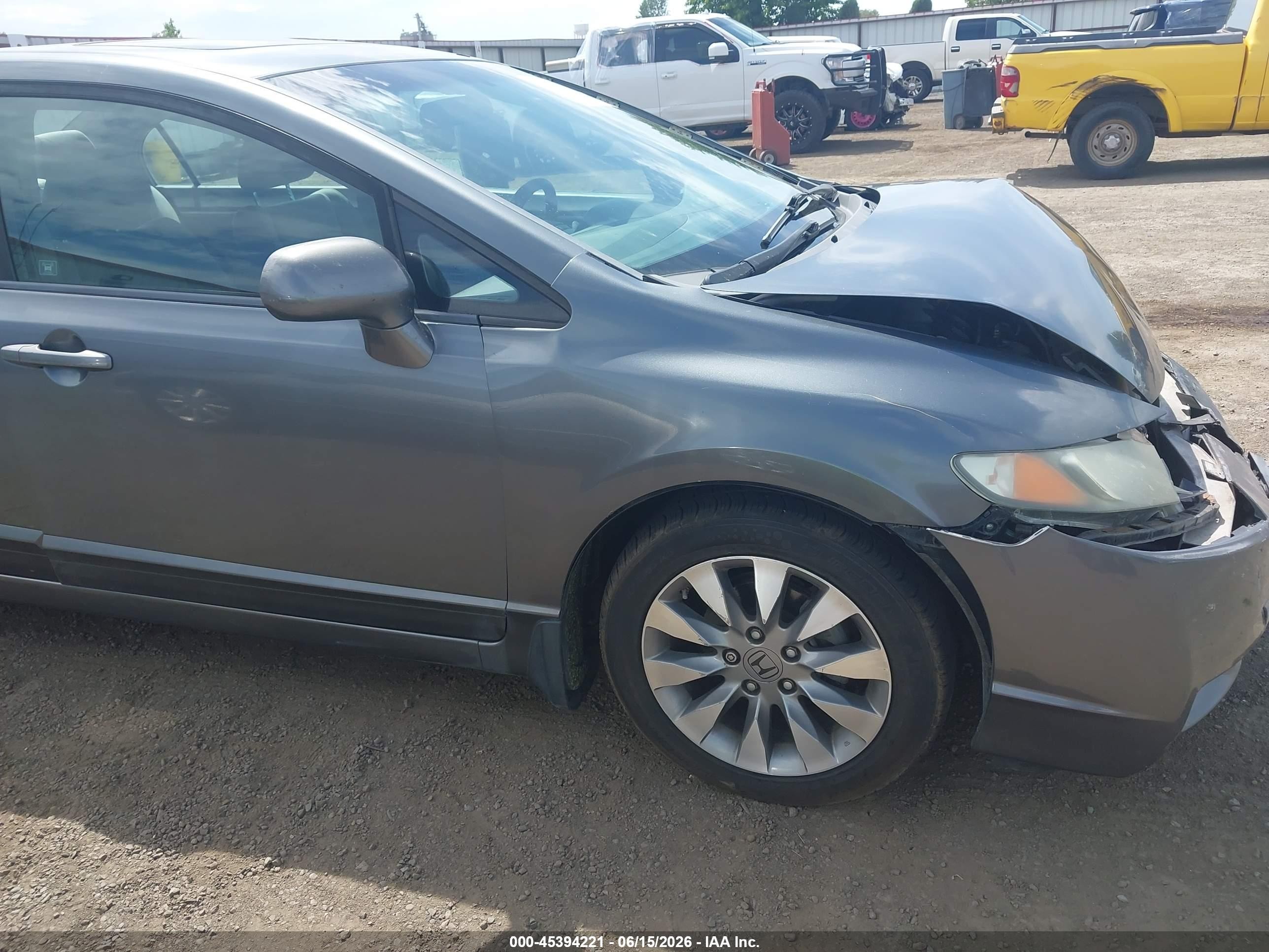 2010 Honda Civic Ex Gray vin: 19XFA1F82AE024948