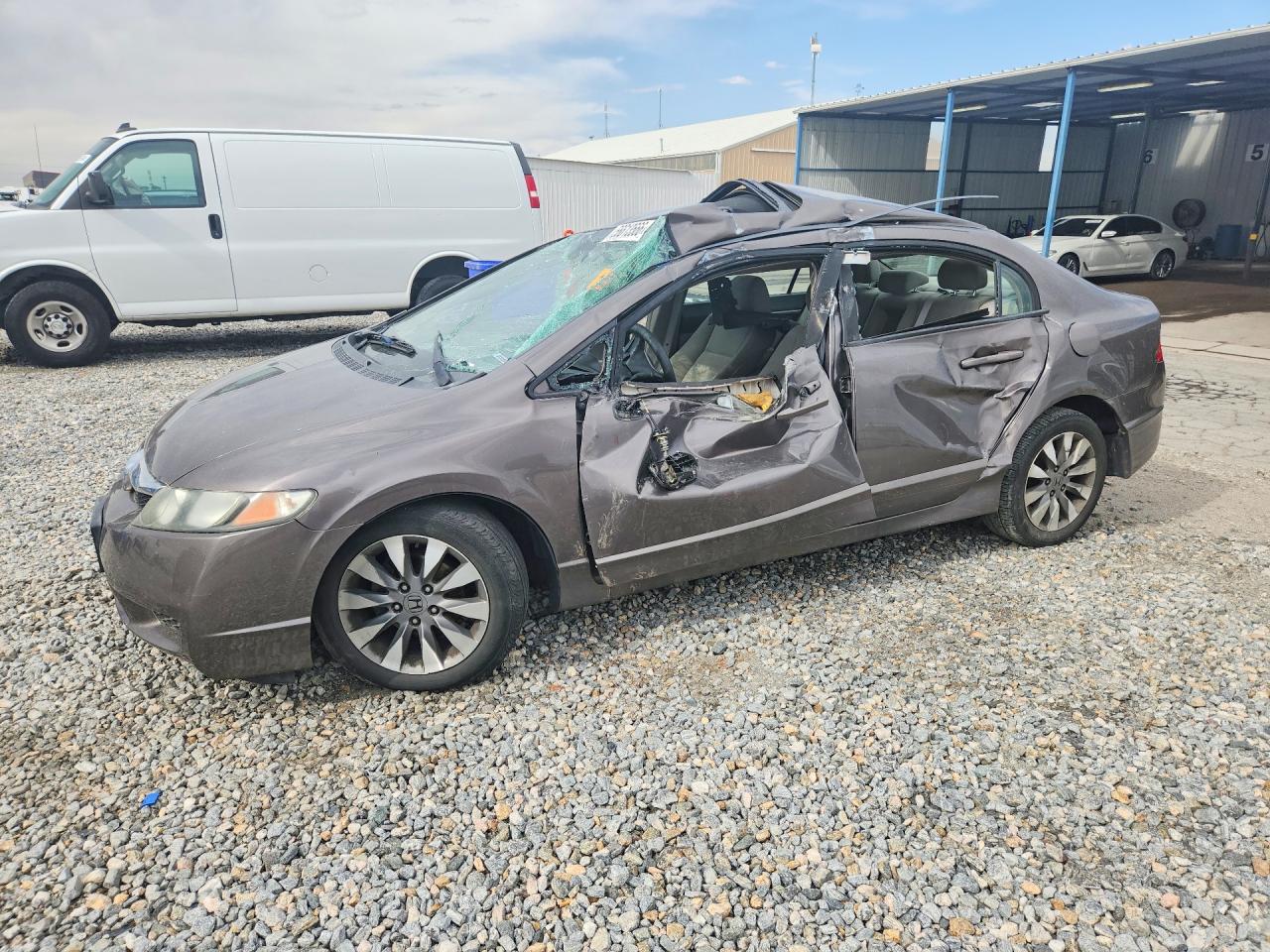 2010 Honda Civic Ex Серый vin: 19XFA1F82AE035044