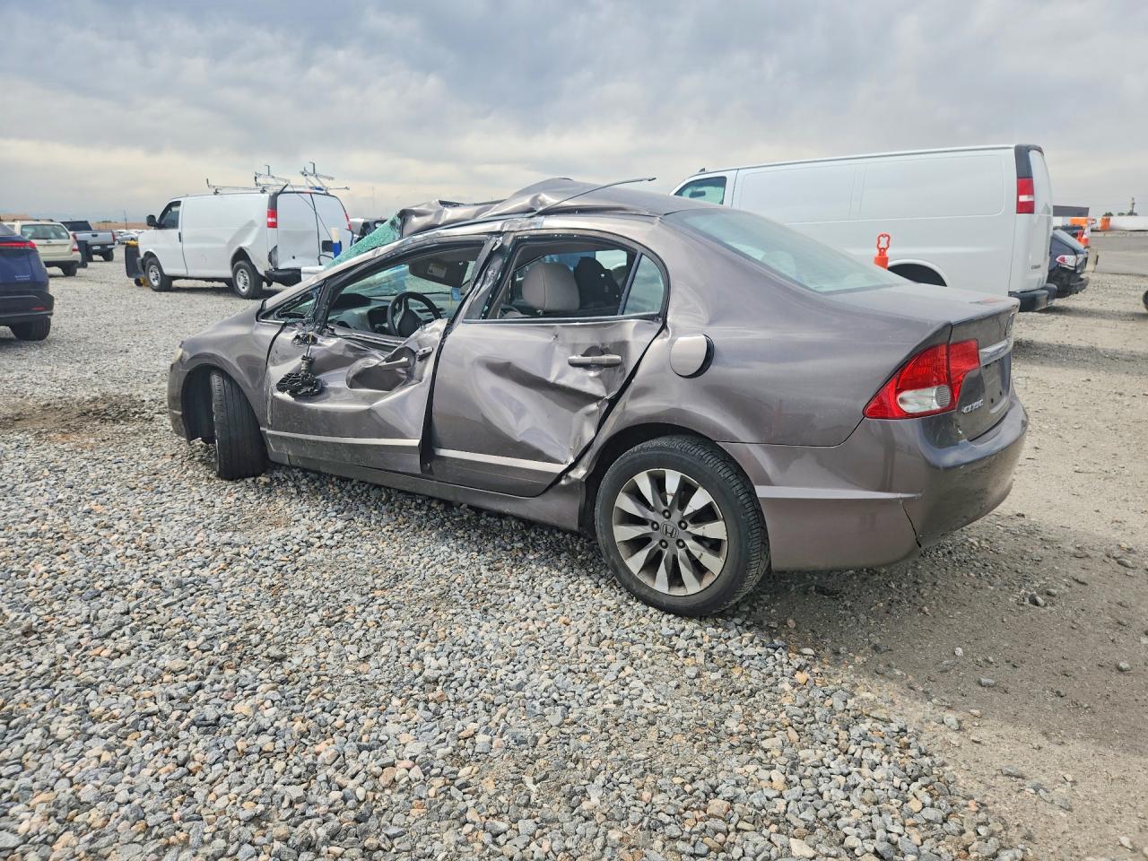 2010 Honda Civic Ex Серый vin: 19XFA1F82AE035044