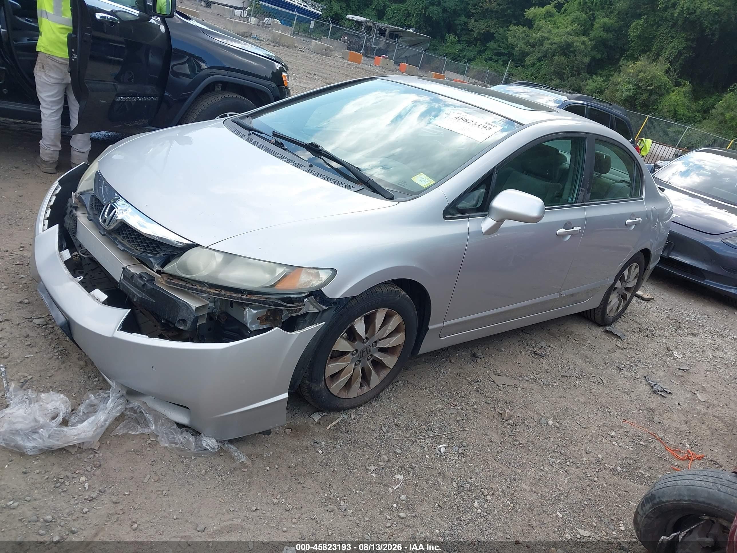 2010 Honda Civic Ex Silver vin: 19XFA1F82AE087192