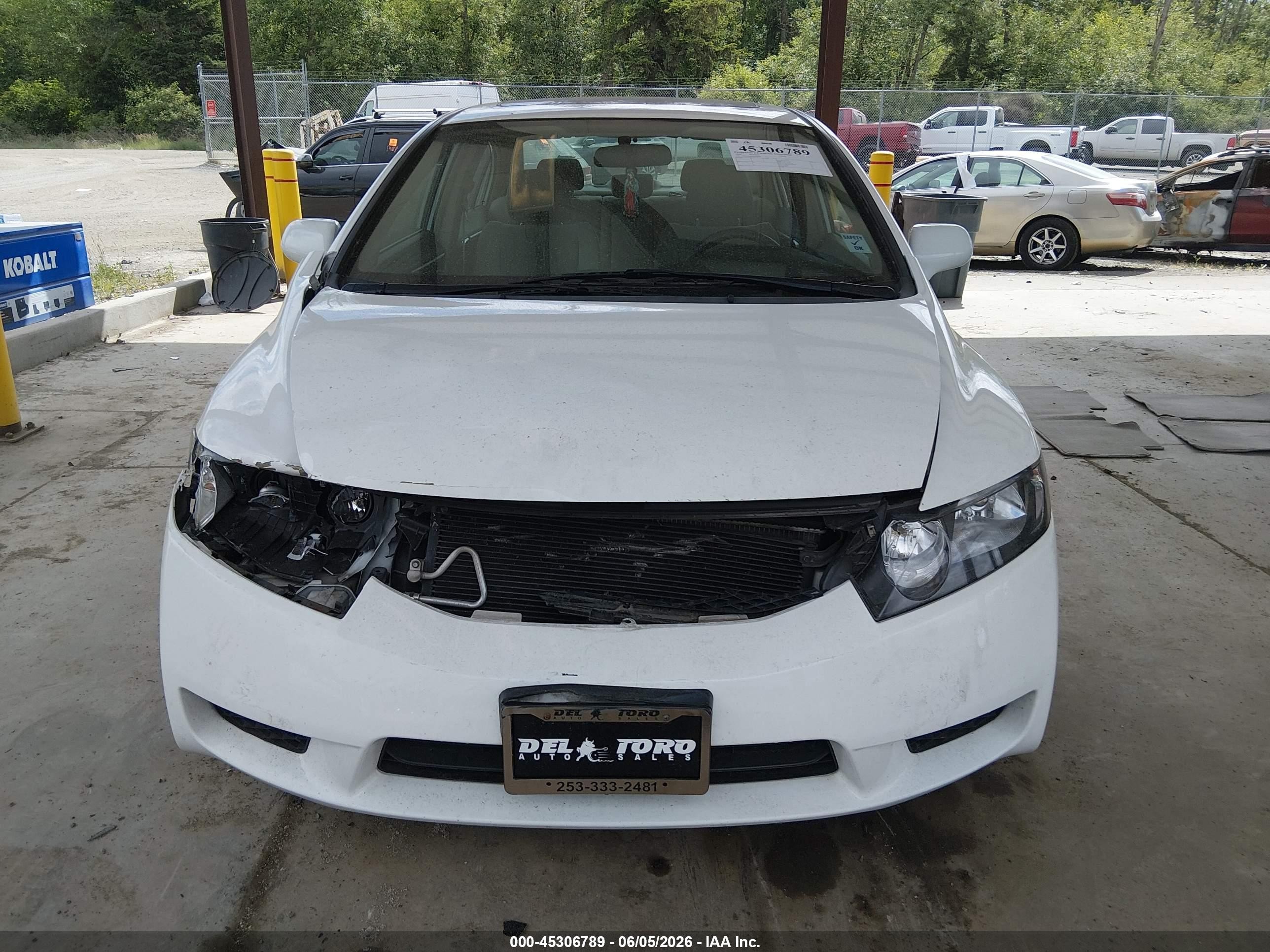 2010 Honda Civic Ex White vin: 19XFA1F84AE024076