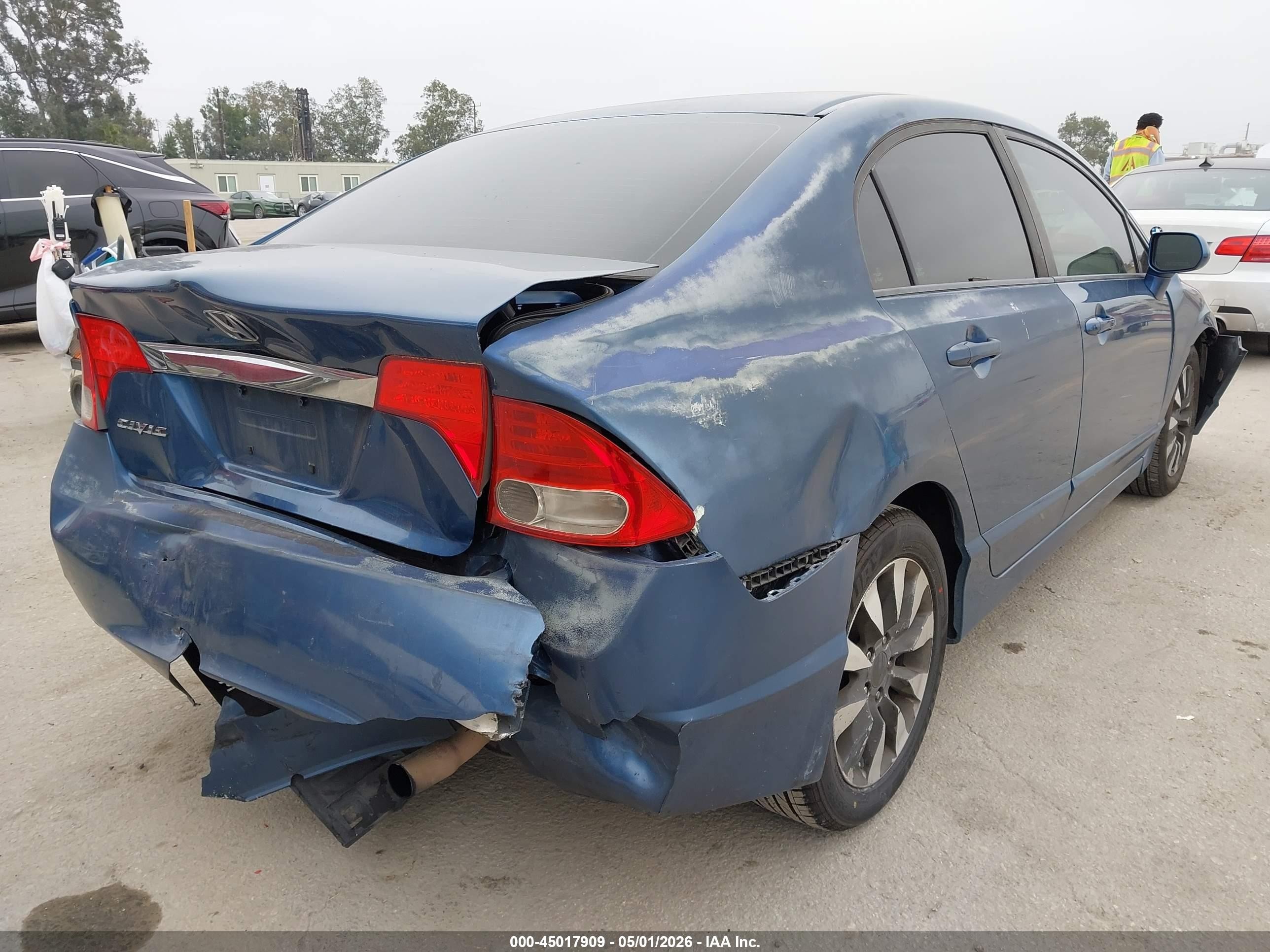 2010 Honda Civic Ex Blue vin: 19XFA1F84AE034655