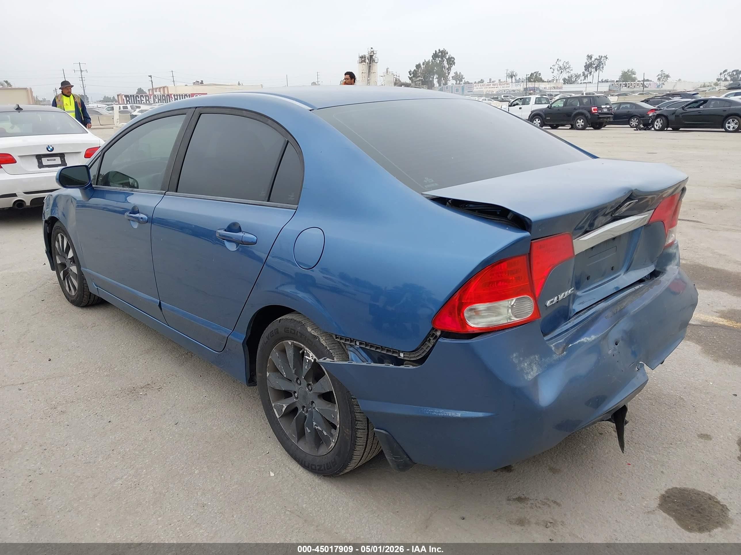 2010 Honda Civic Ex Blue vin: 19XFA1F84AE034655