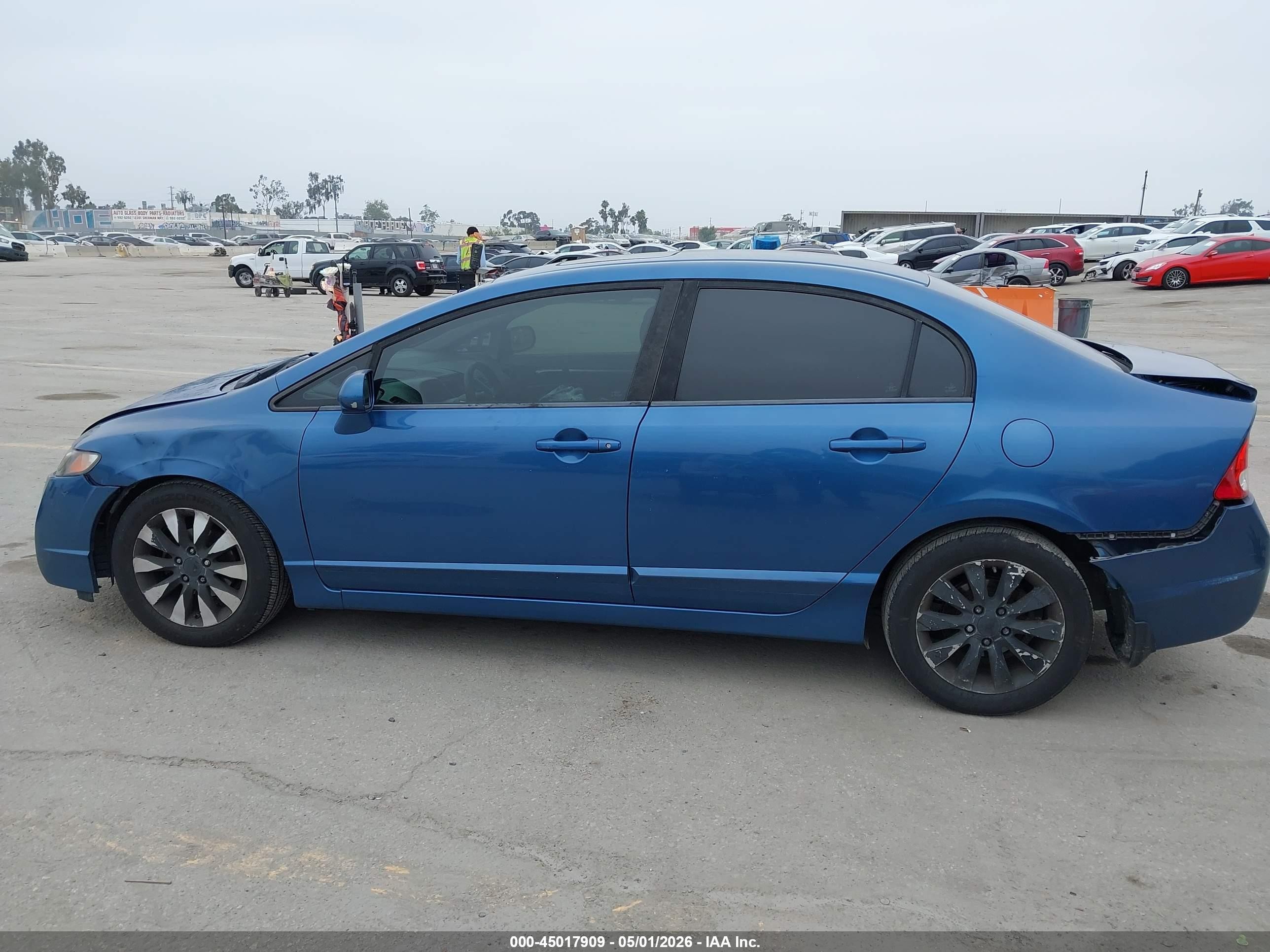2010 Honda Civic Ex Blue vin: 19XFA1F84AE034655