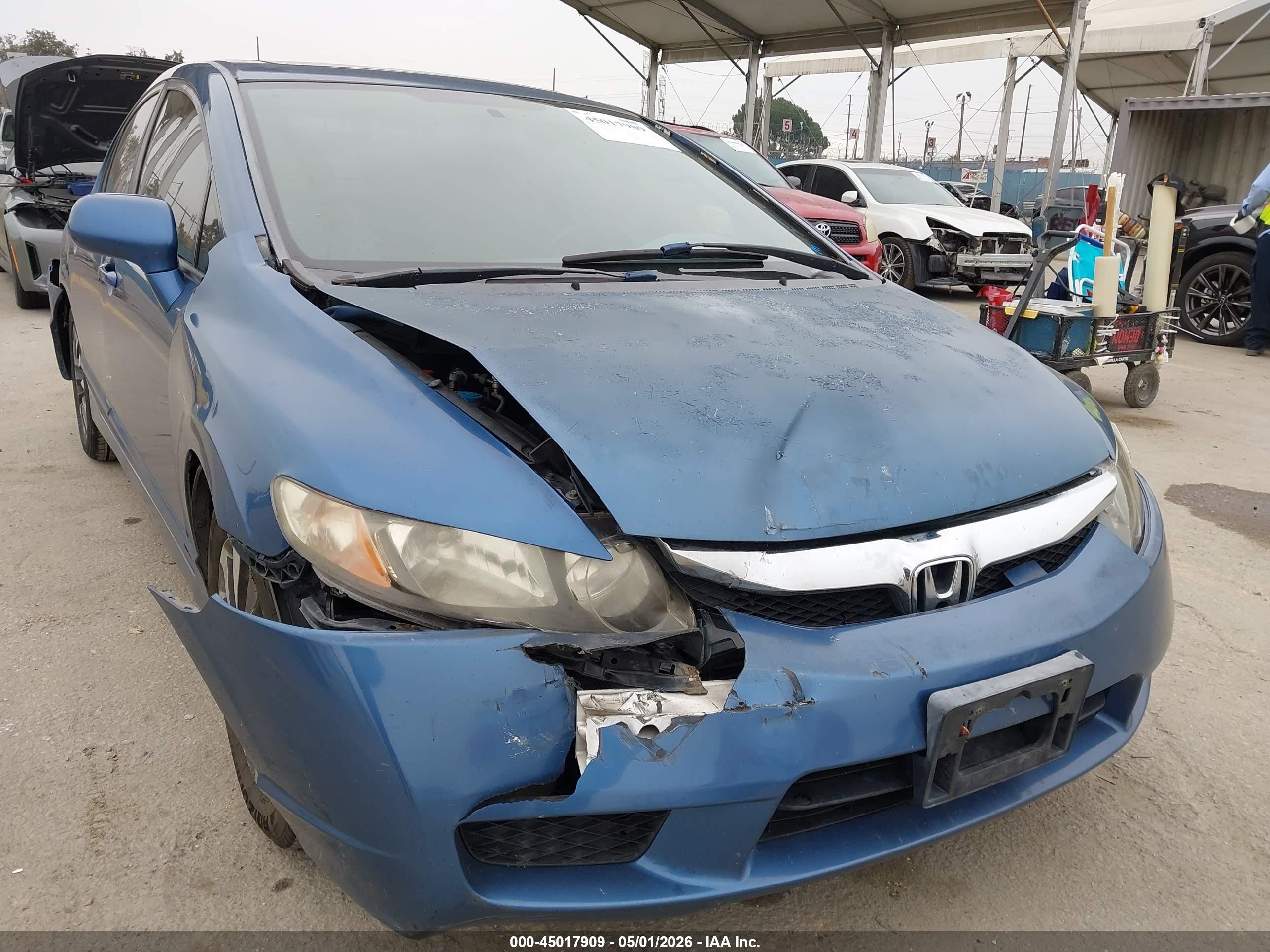 2010 Honda Civic Ex Blue vin: 19XFA1F84AE034655