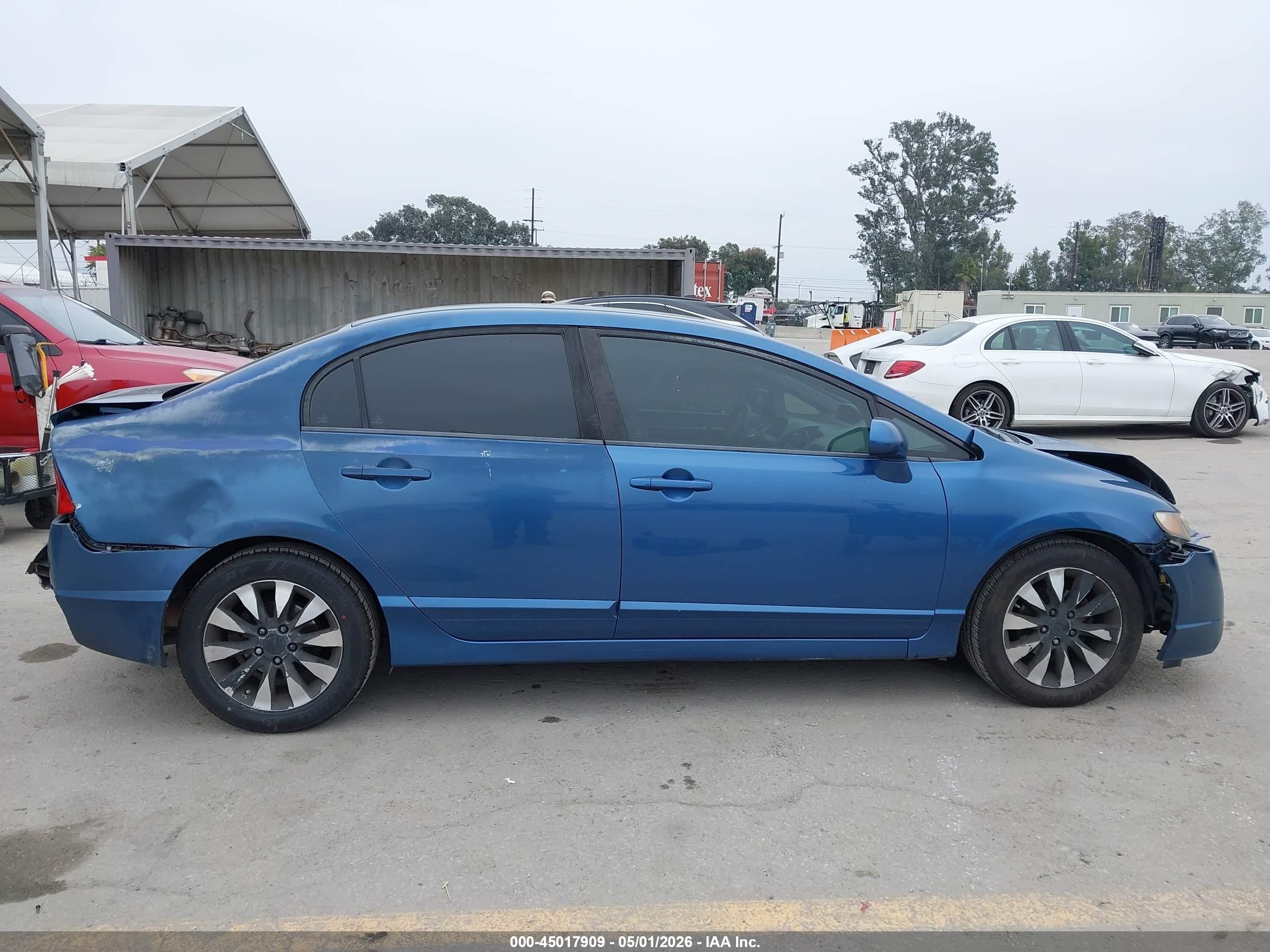 2010 Honda Civic Ex Blue vin: 19XFA1F84AE034655