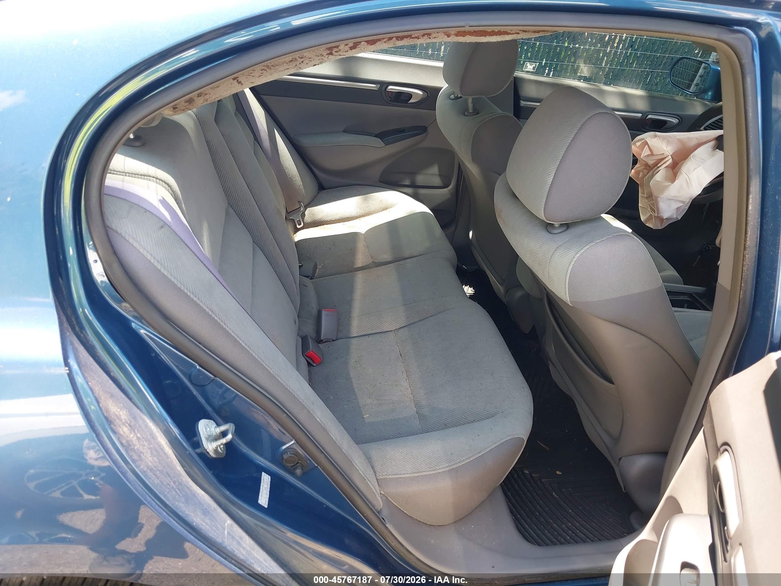 2010 Honda Civic Ex Blue vin: 19XFA1F84AE040648